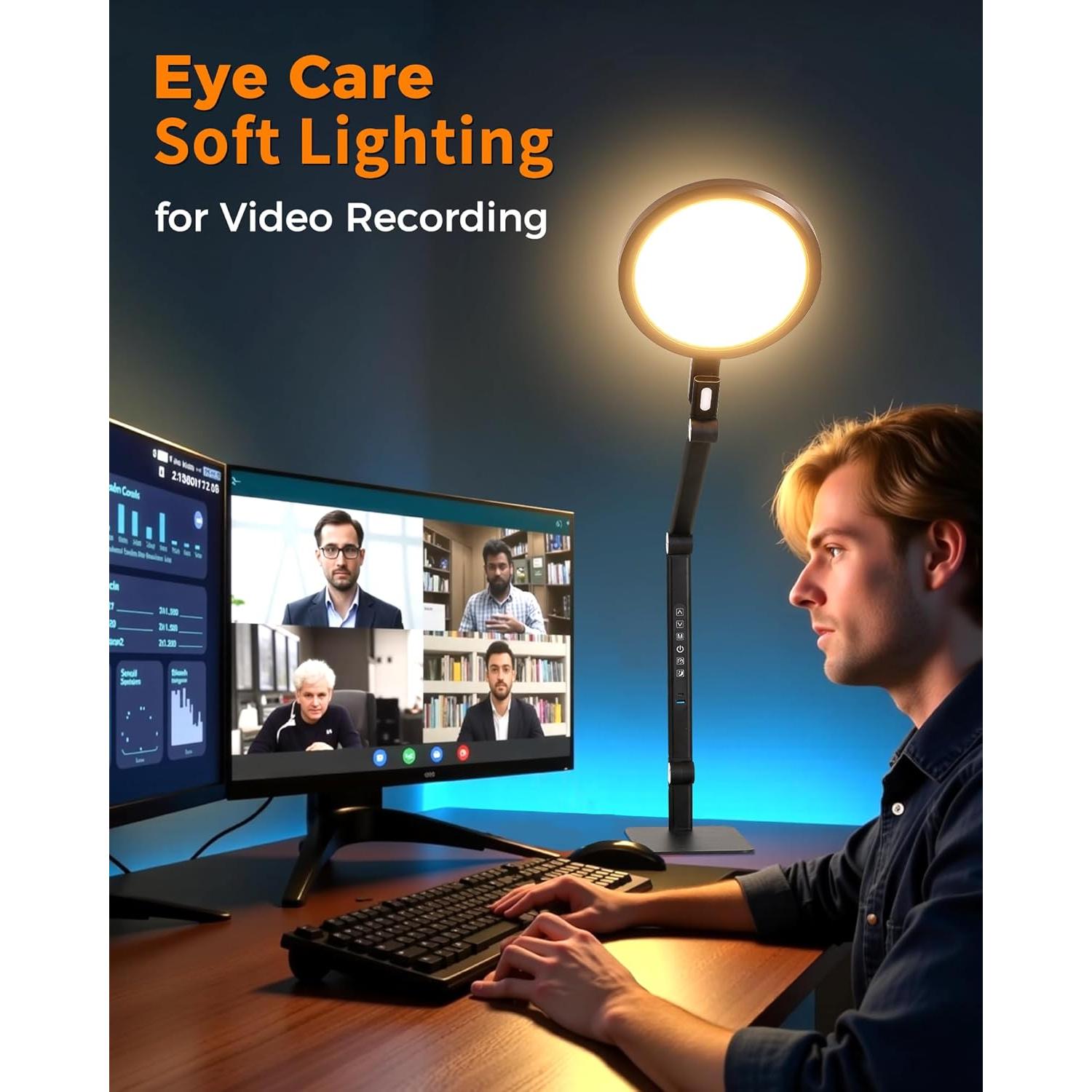 Luz de Anillo LED LIFENGSOLER 18W para Videoconferencias