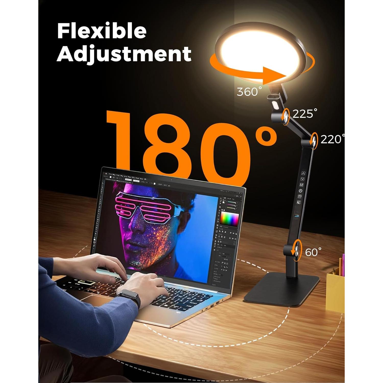 Luz de Anillo LED LIFENGSOLER 18W para Videoconferencias