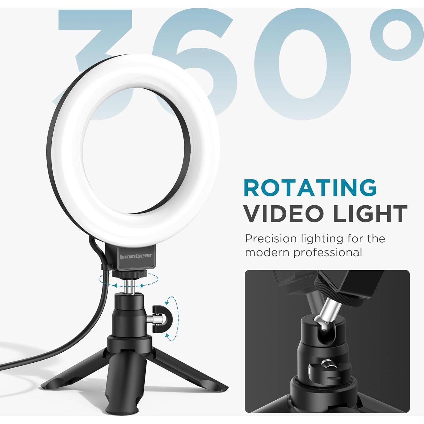 Luz de Anillo USB InnoGear F-602 60 LED 450Lux Ajustable