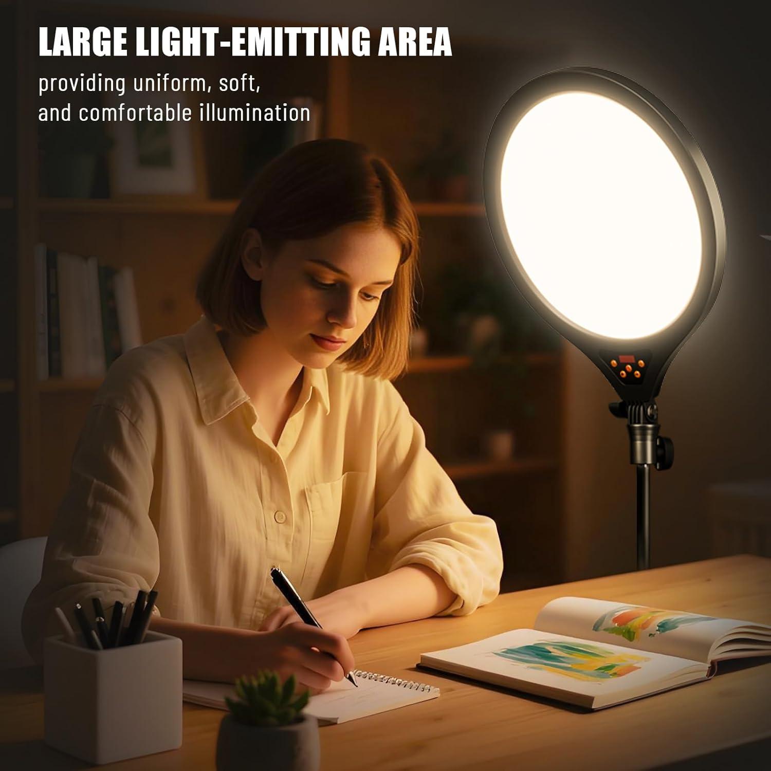 Anillo de Luz LED 14" GSY con Trípode Ajustable 160 cm