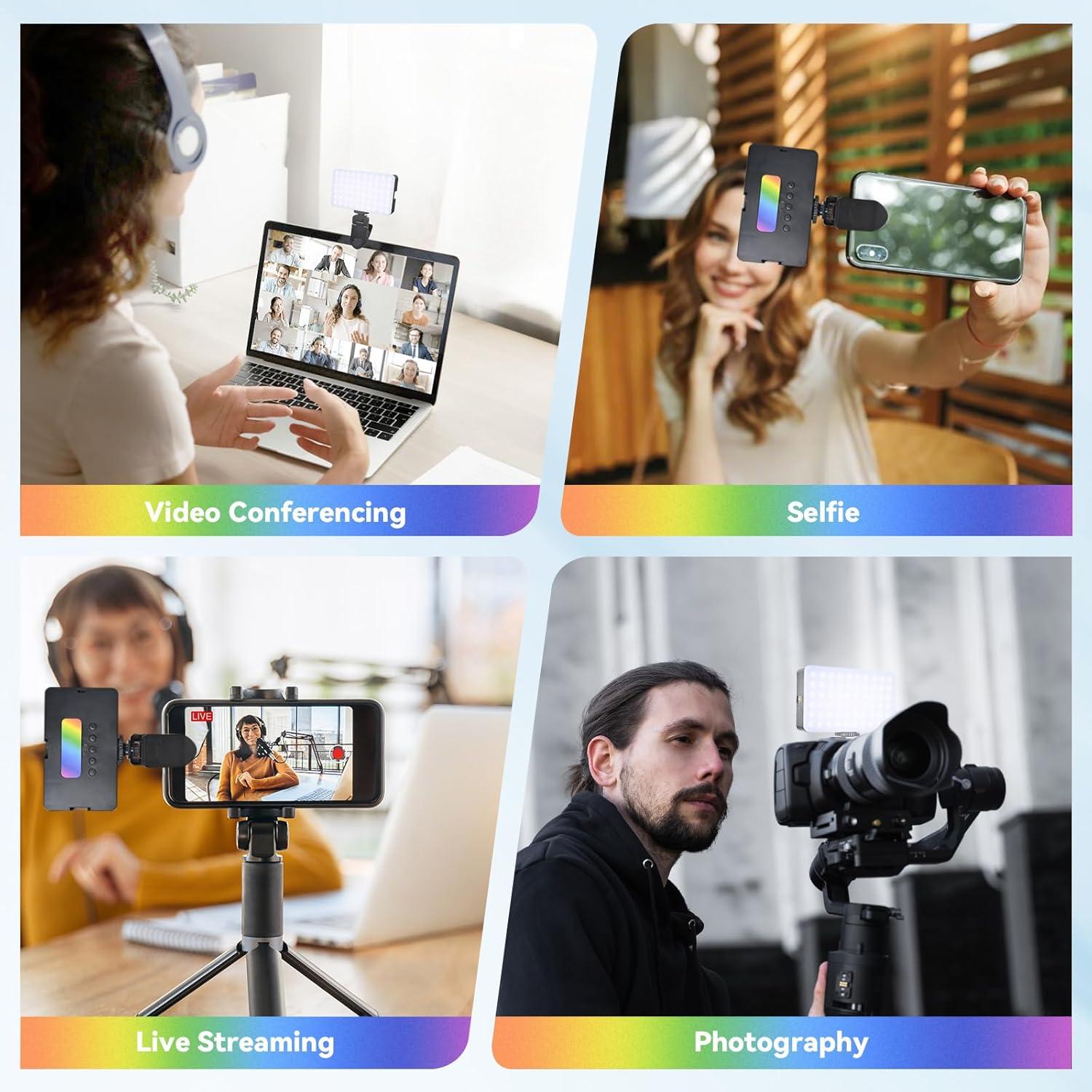 Luz de Conferencia LED Recargable LDGHO KDD001 para Video