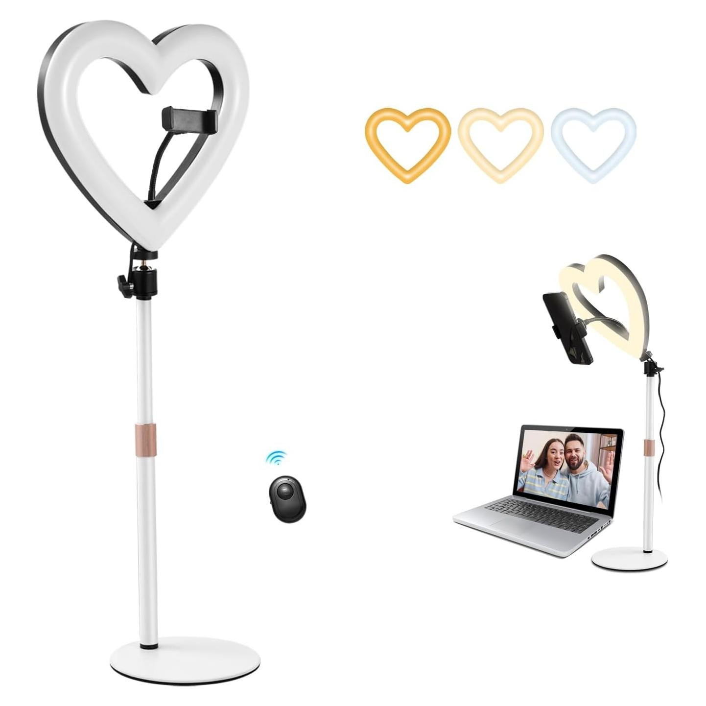 Anillo de Luz LED 10" NANBEITONG RGB con Soporte para Teléfono