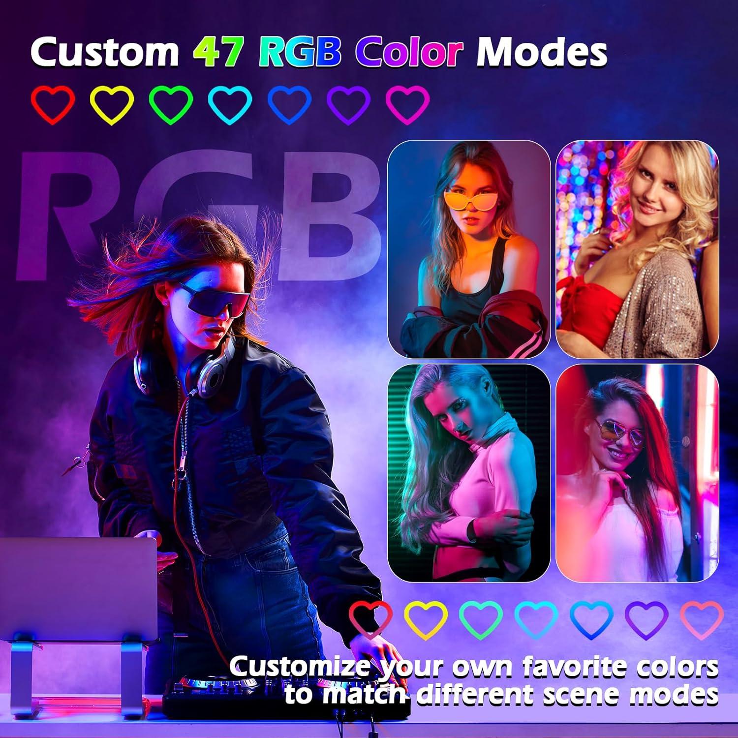 Anillo de Luz LED 10" NANBEITONG RGB con Soporte para Teléfono