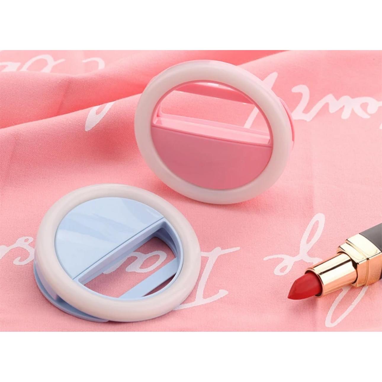 Luz de Anillo Selfie SnazXB Recargable con 36 LEDs Rosa