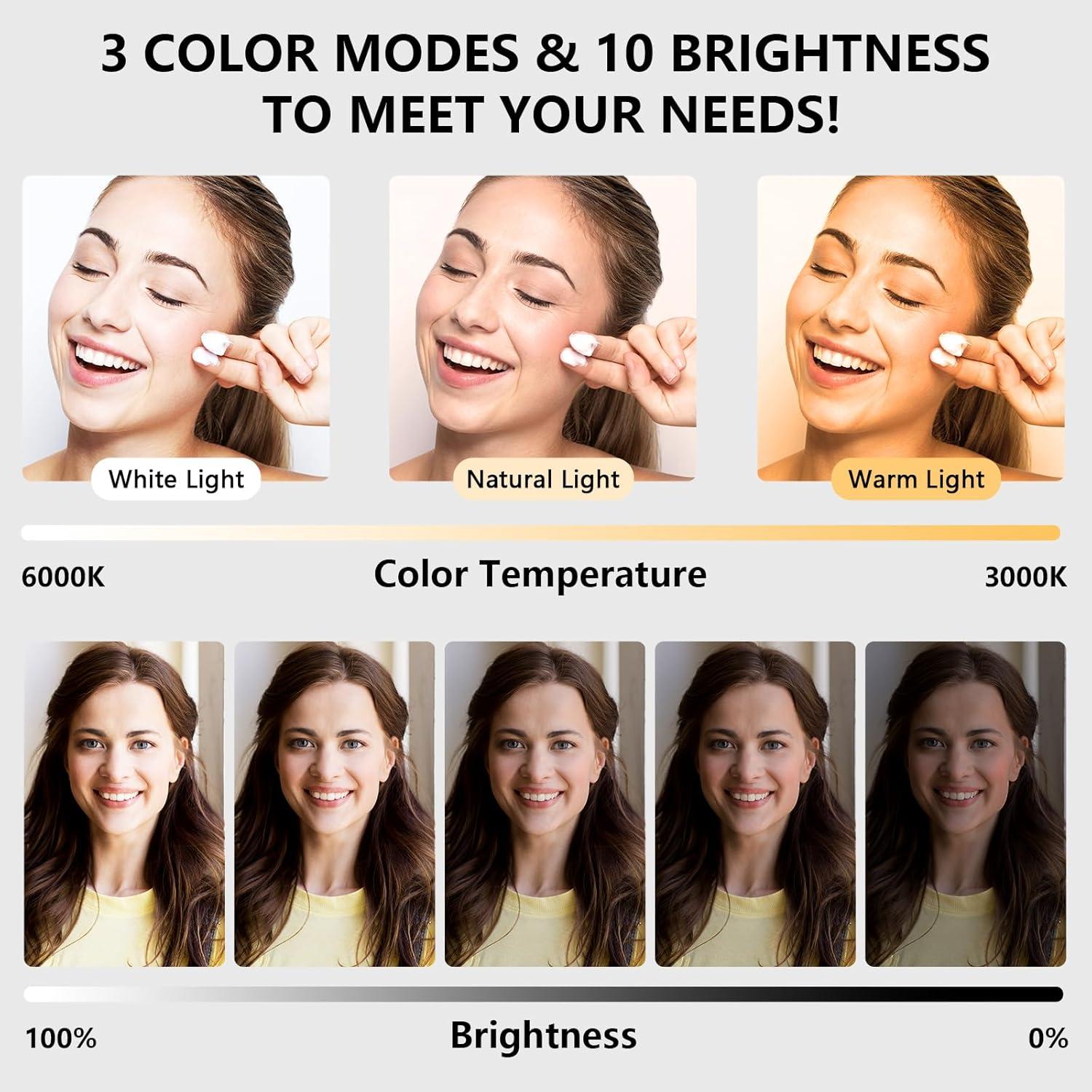 Anillo de Luz LED 10" PIOENIMAGE con Trípode 149.86 cm y Soporte