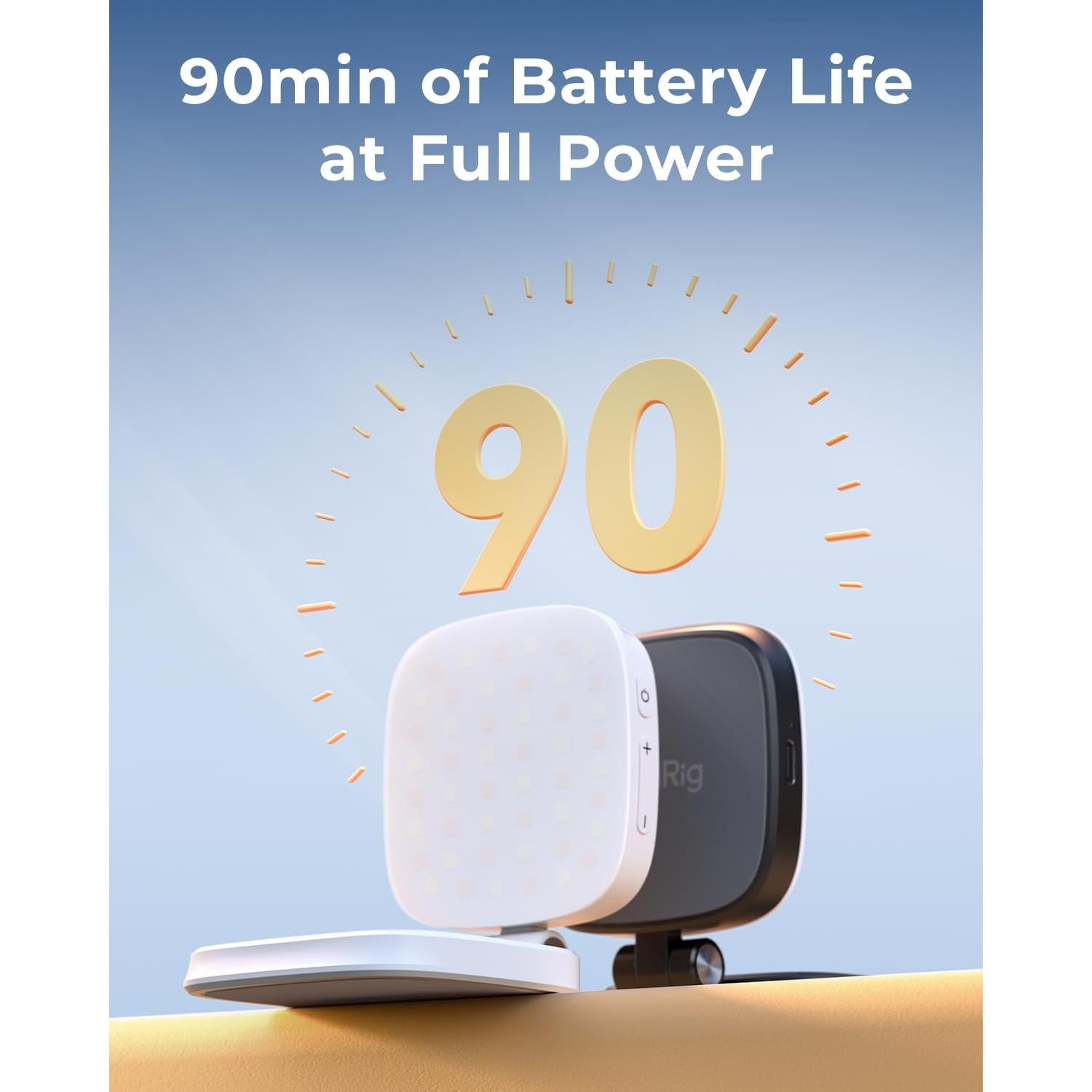 Luz Selfie Magnética PequeñoRig Vibe P48 para iPhone - Negro