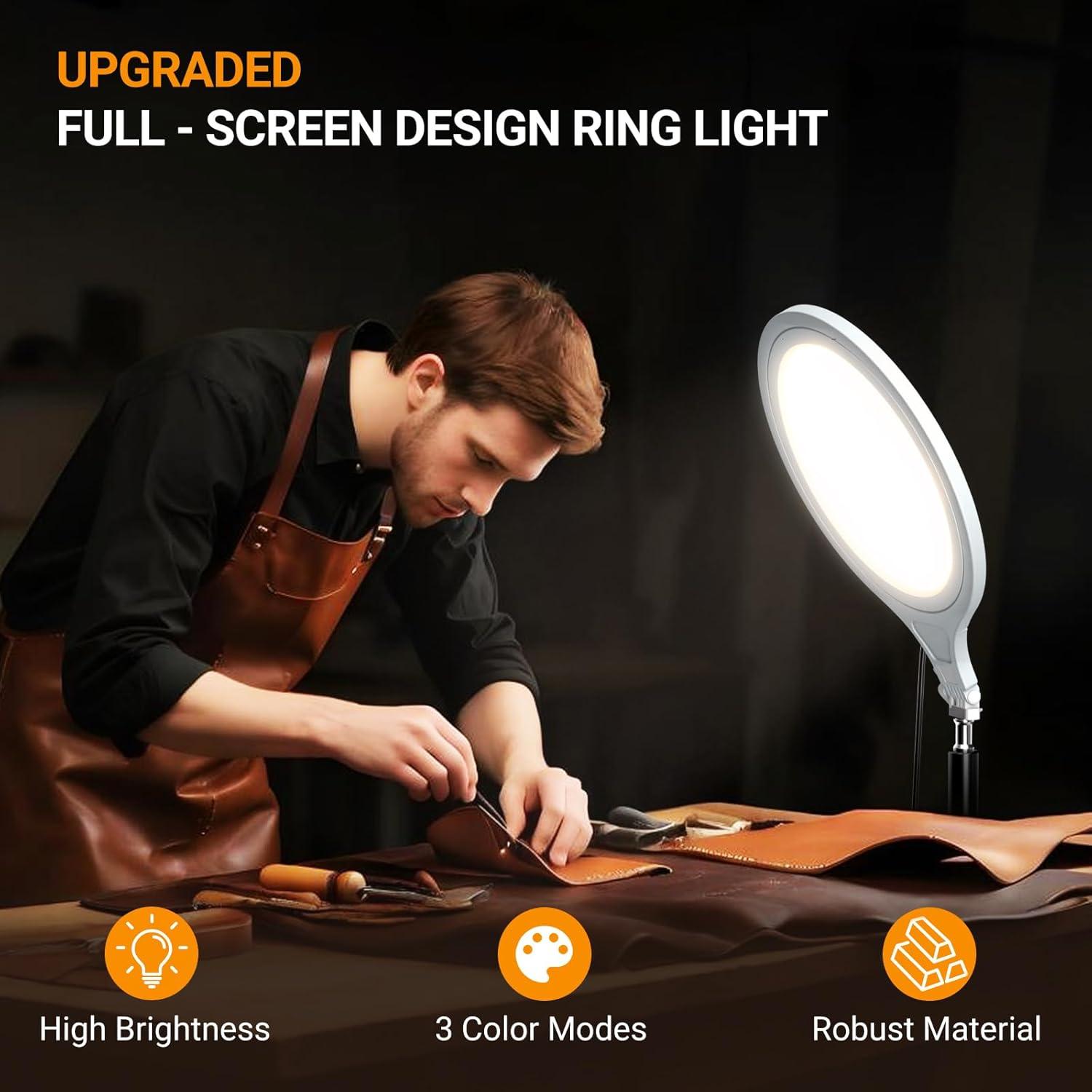 Anillo de Luz LED 10" GSY con Trípode Ajustable 160 cm