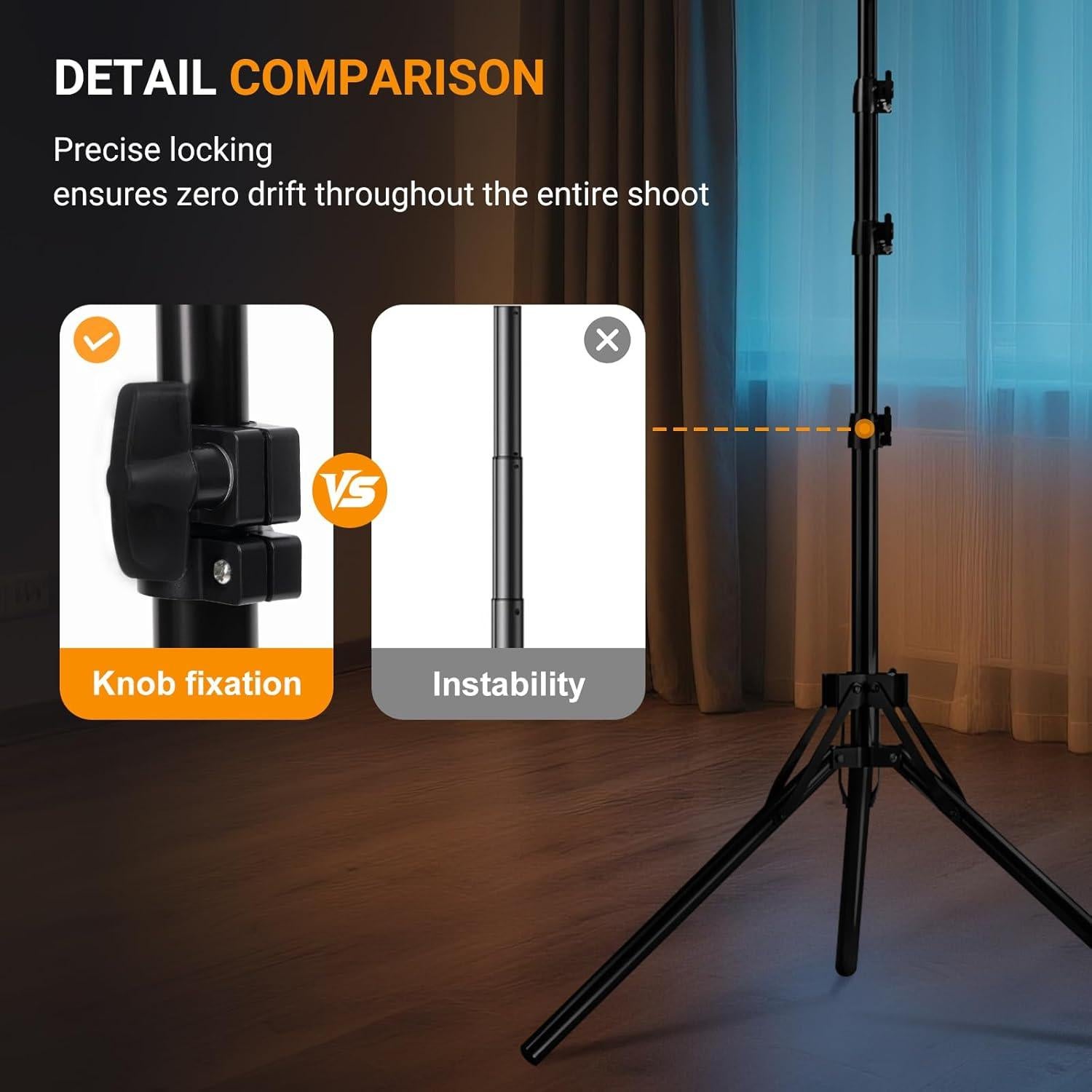 Anillo de Luz LED 10" GSY con Trípode Ajustable 160 cm