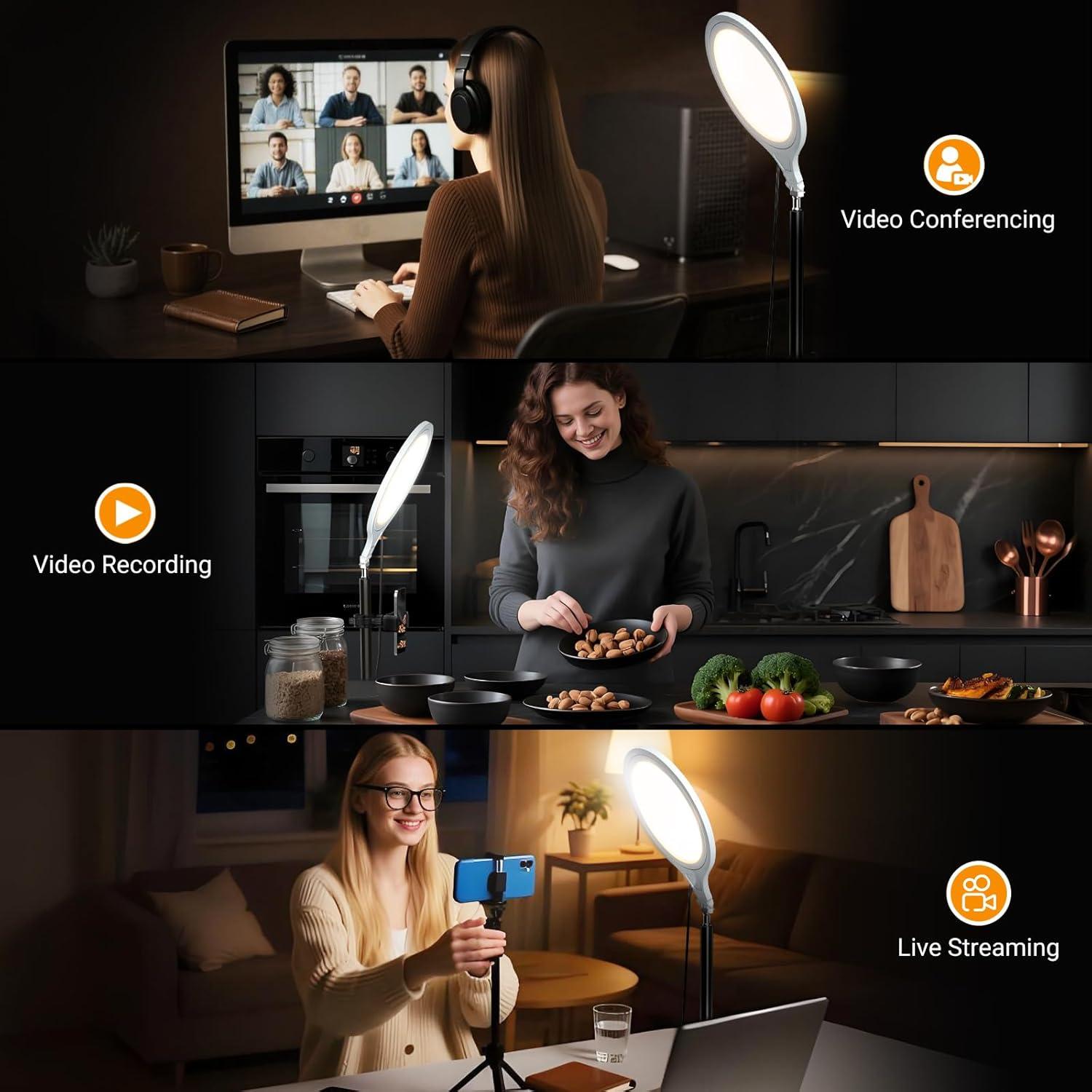 Anillo de Luz LED 10" GSY con Trípode Ajustable 160 cm