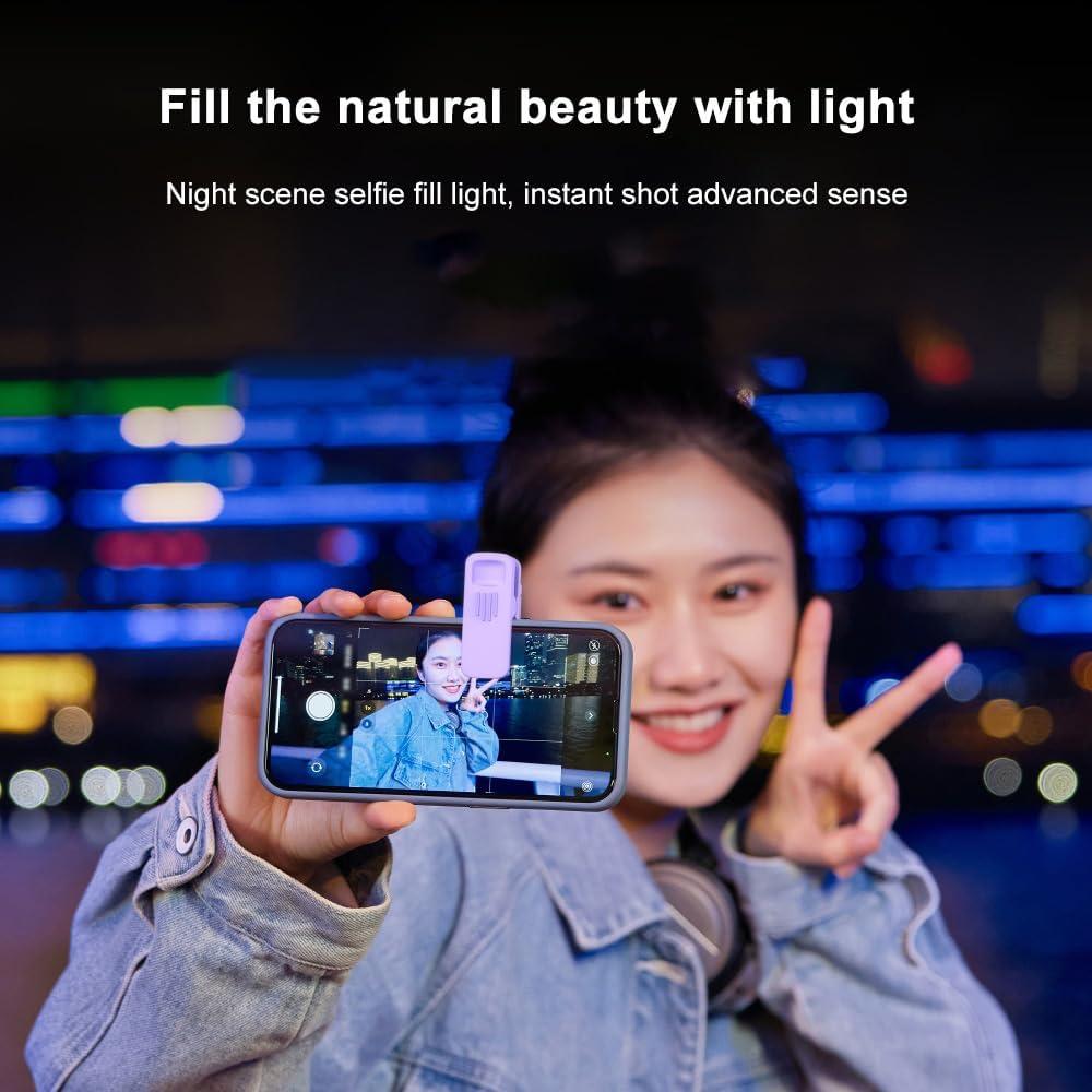 Luz de Anillo Selfie Andoer Clip-on con Espejo 3 Modos