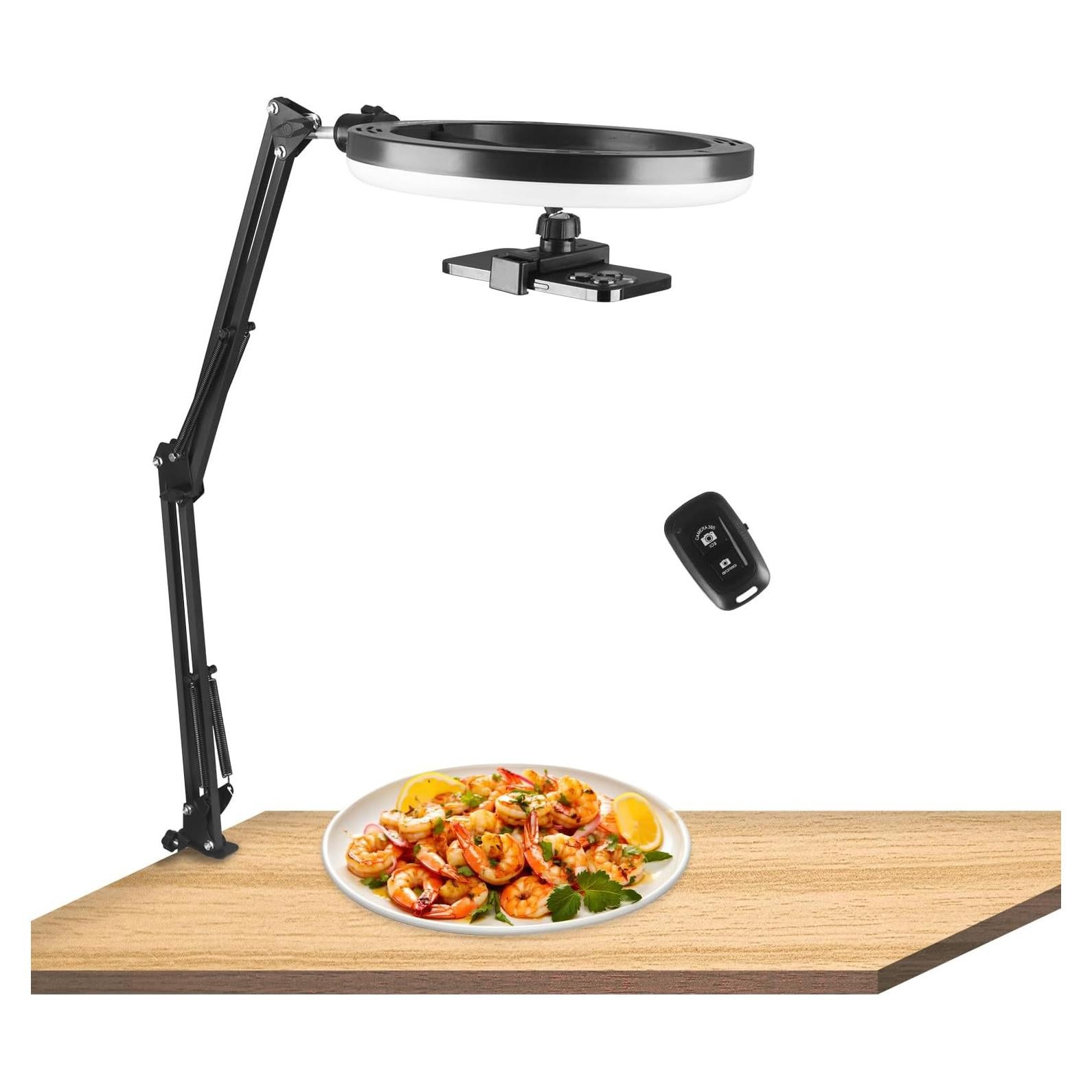 Anillo de Luz LED 10" PIOENIMAGE con Soporte para Teléfono