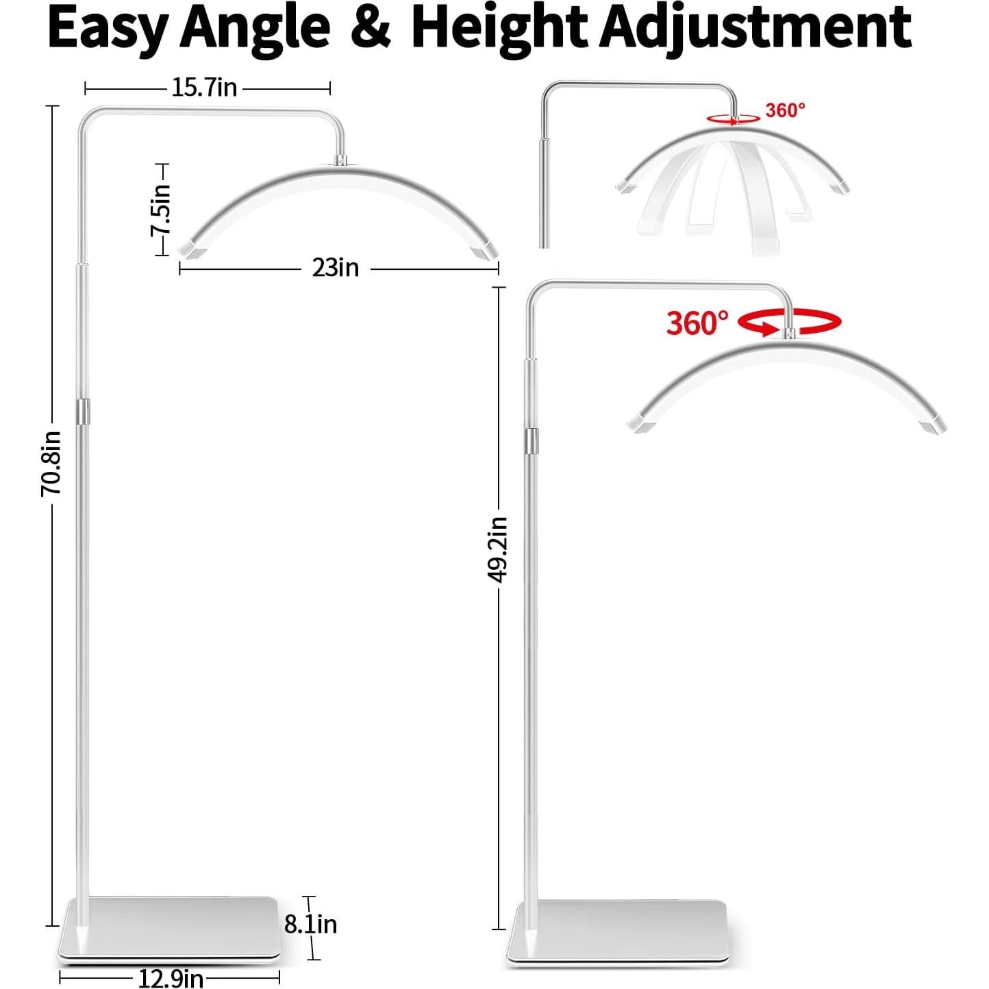Luz de Pestañas LED M6X - Linterna Ajustable Blanca