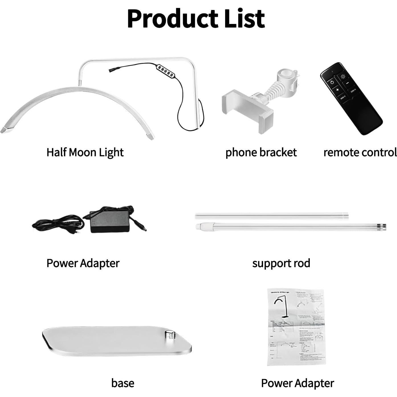 Luz de Pestañas LED M6X - Linterna Ajustable Blanca