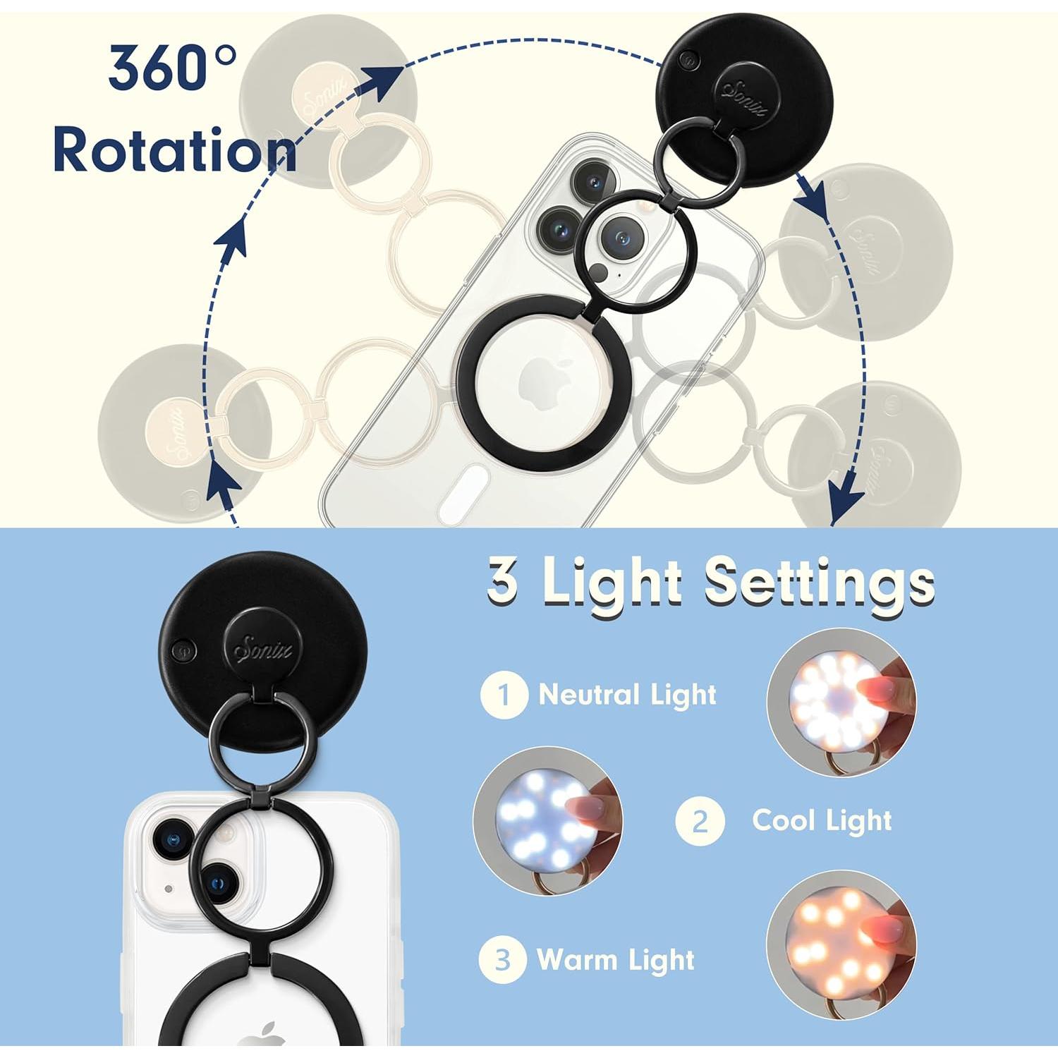 Luz Selfie Pop Up Sonix MagLink para iPhone MagSafe 17 cm