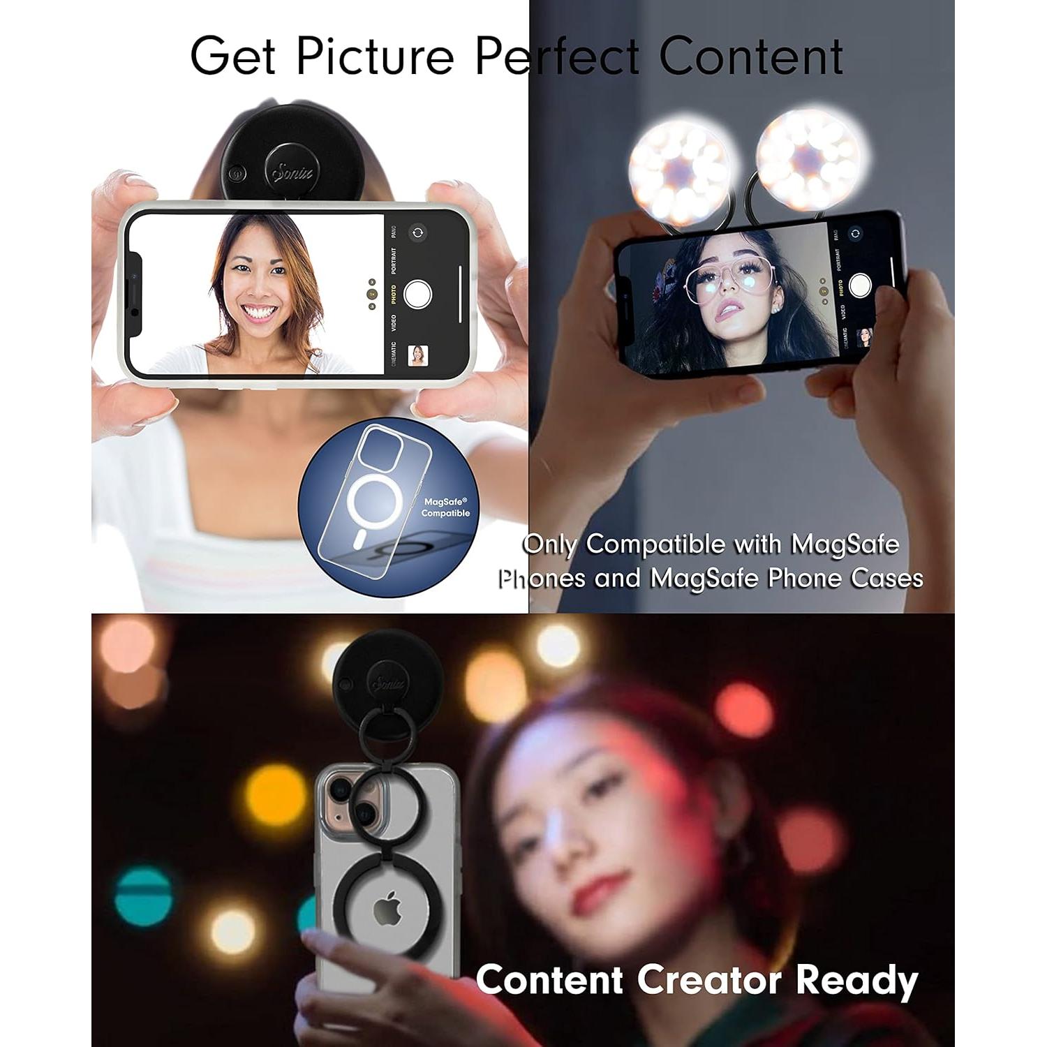 Luz Selfie Pop Up Sonix MagLink para iPhone MagSafe 17 cm