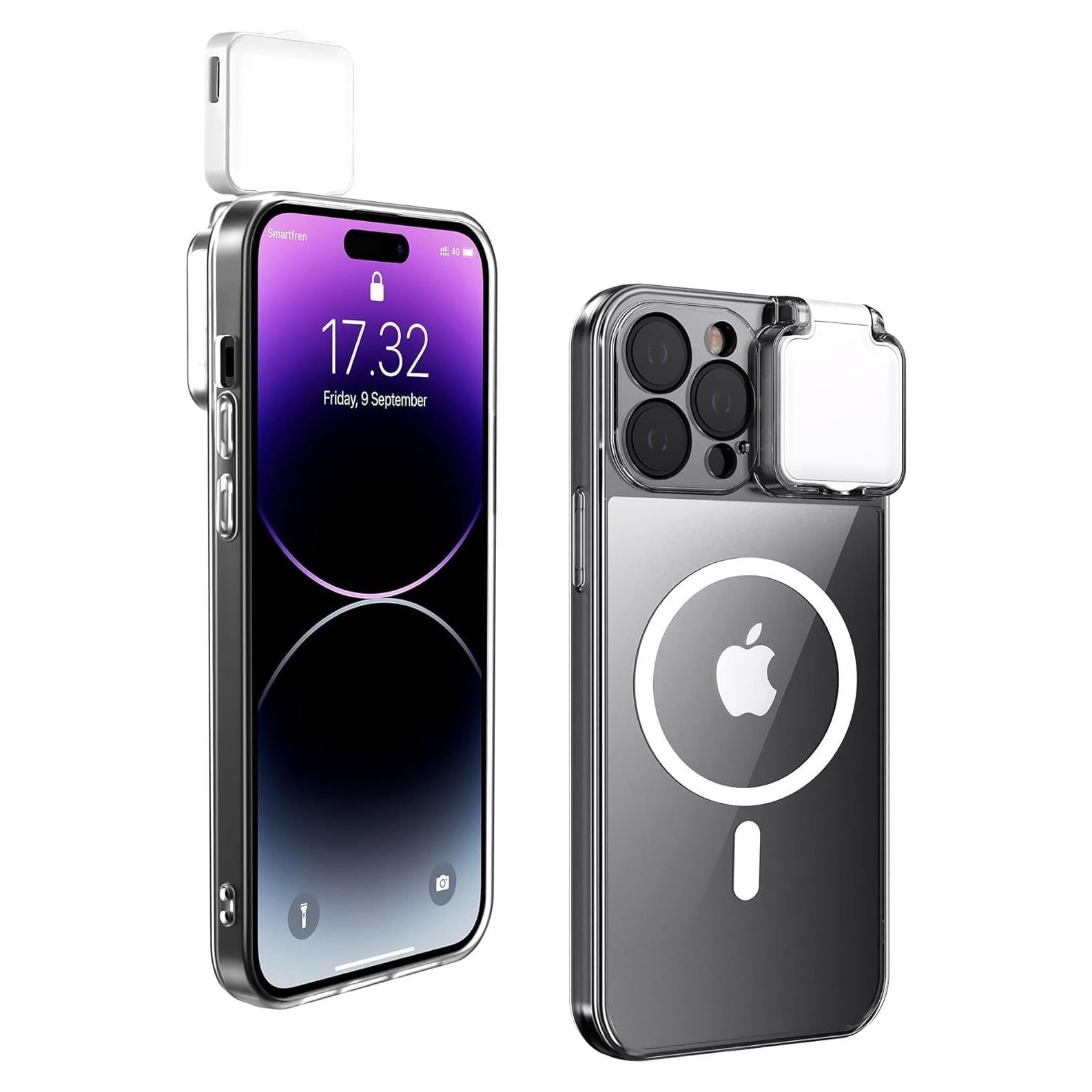 Funda Magnética con Luz LED CEXHG para iPhone 14 Pro Max