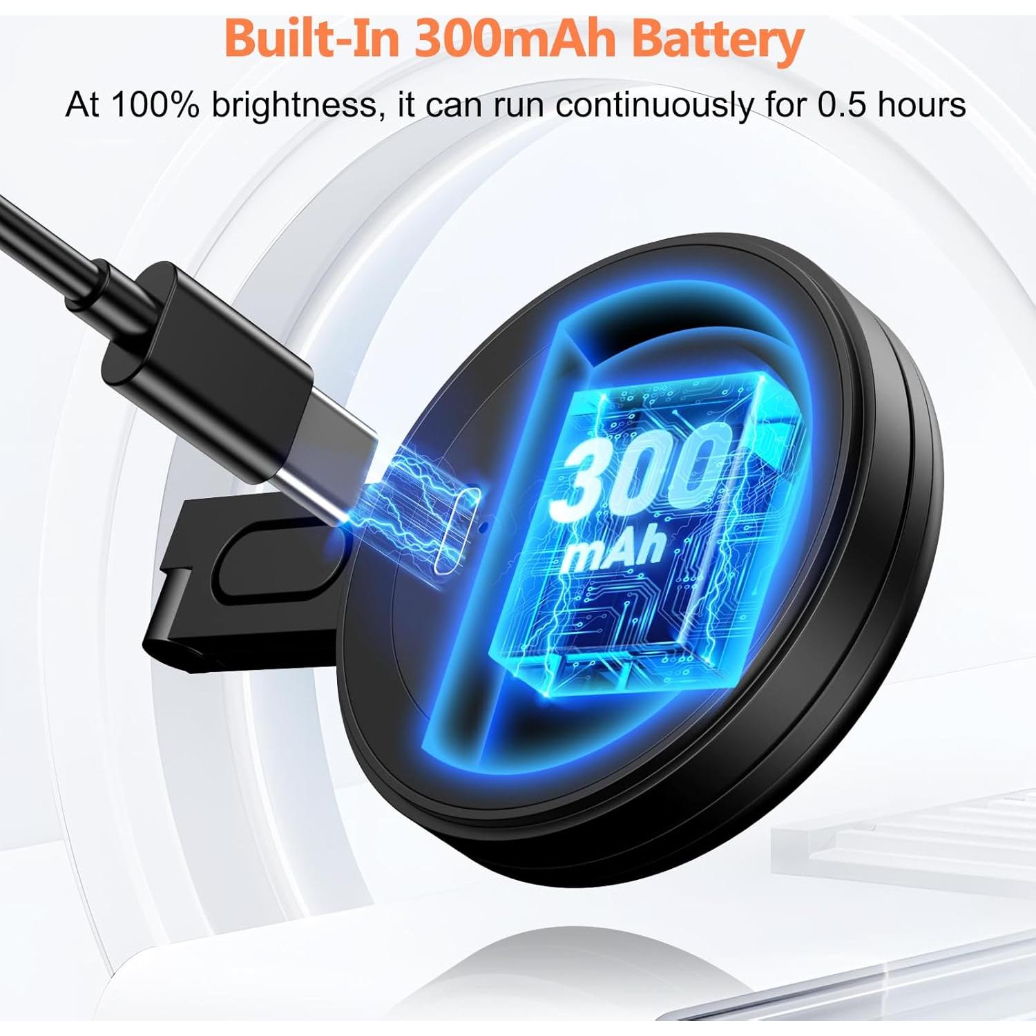 Luz de Selfie LED Magnética Chritachic con 6 Modos de Iluminación