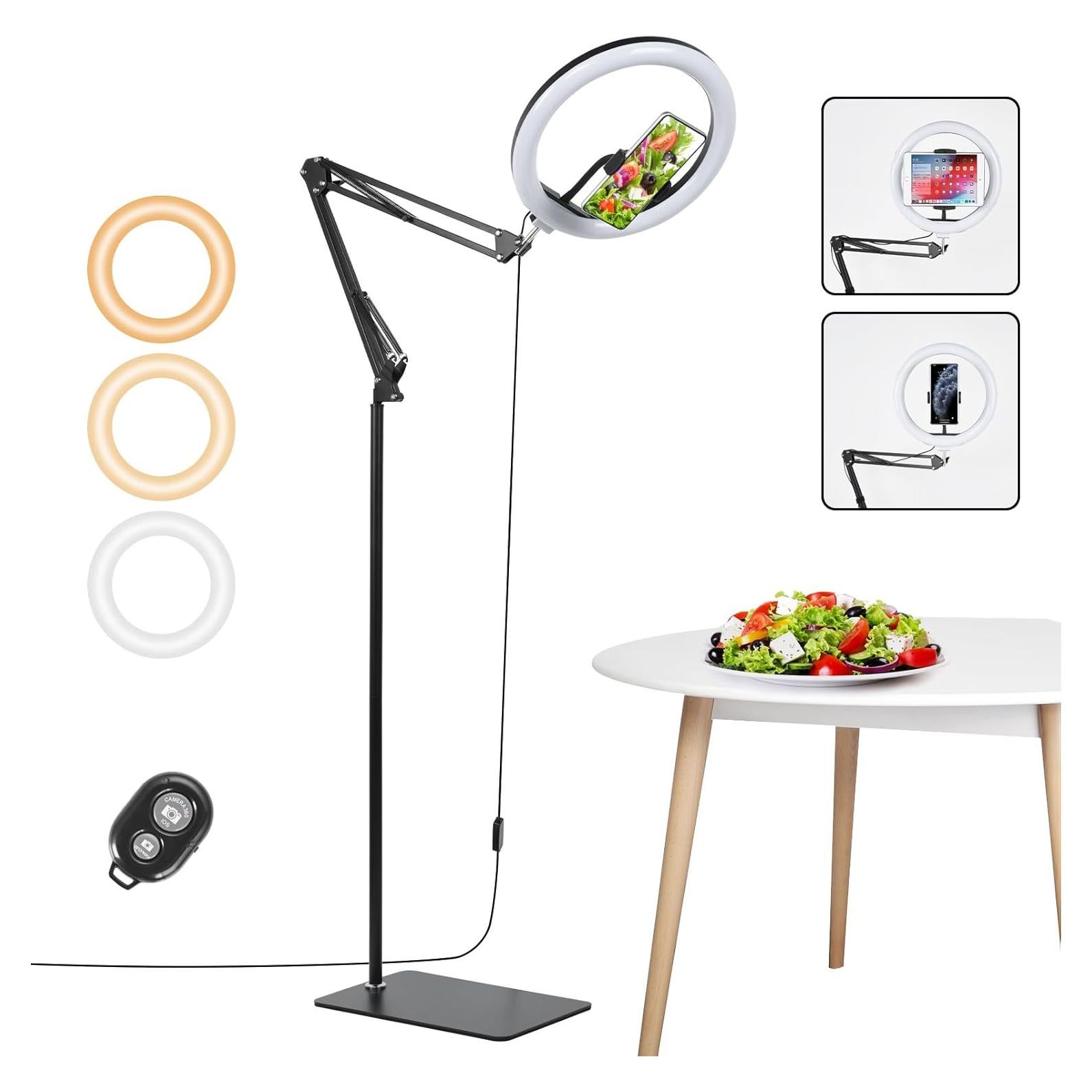 Luz de Anillo LED UTEBIT 30.48 cm con Soporte Ajustable 185.42 cm