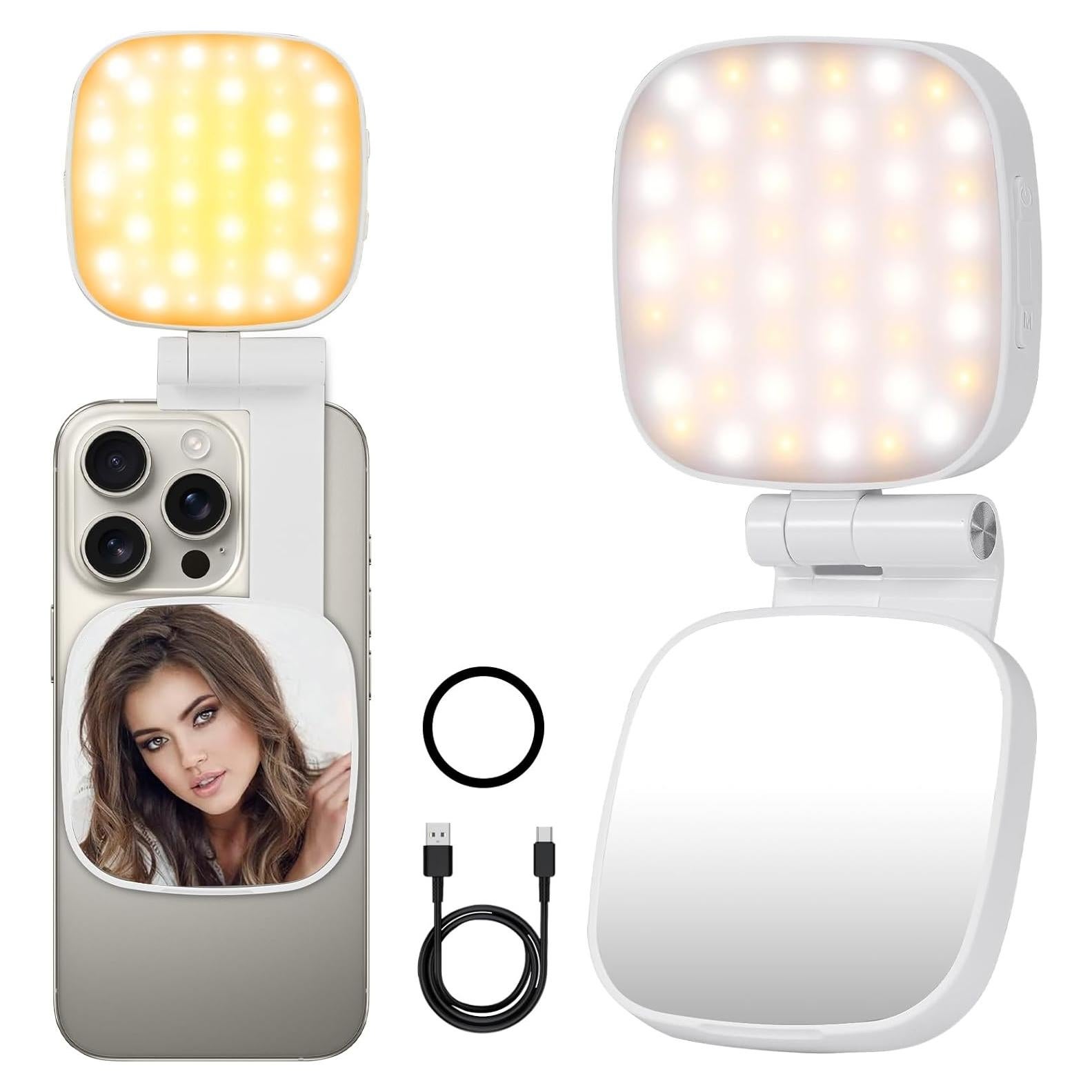 Luz de Selfie Magnética Nagnahz M27 LED Plegable para iPhone