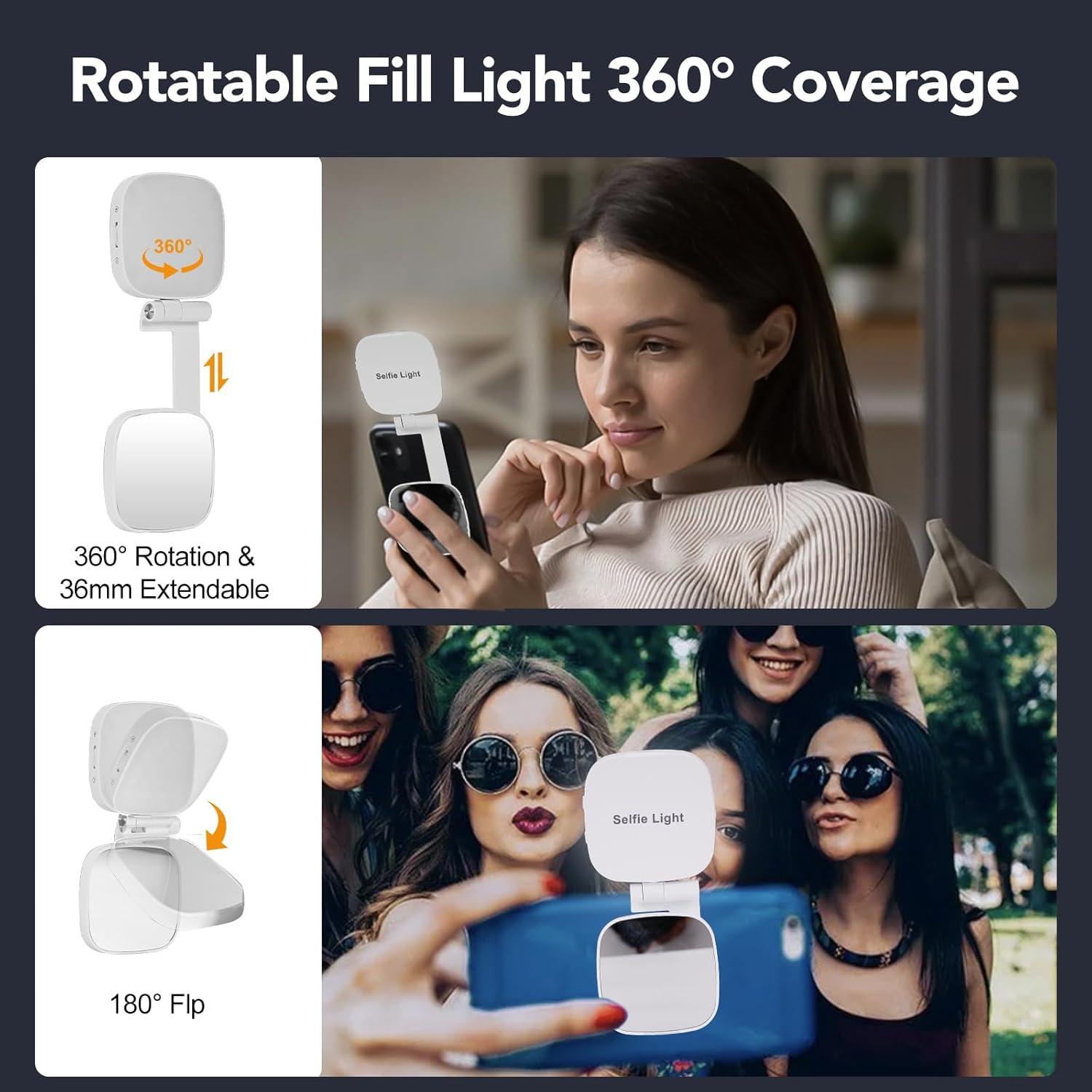 Luz de Selfie Magnética Nagnahz M27 LED Plegable para iPhone