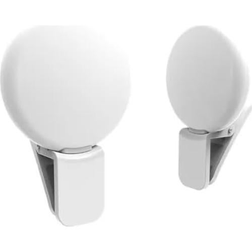 Luz de Anillo LED Recargable con Clip para Selfies - 3 Brillos