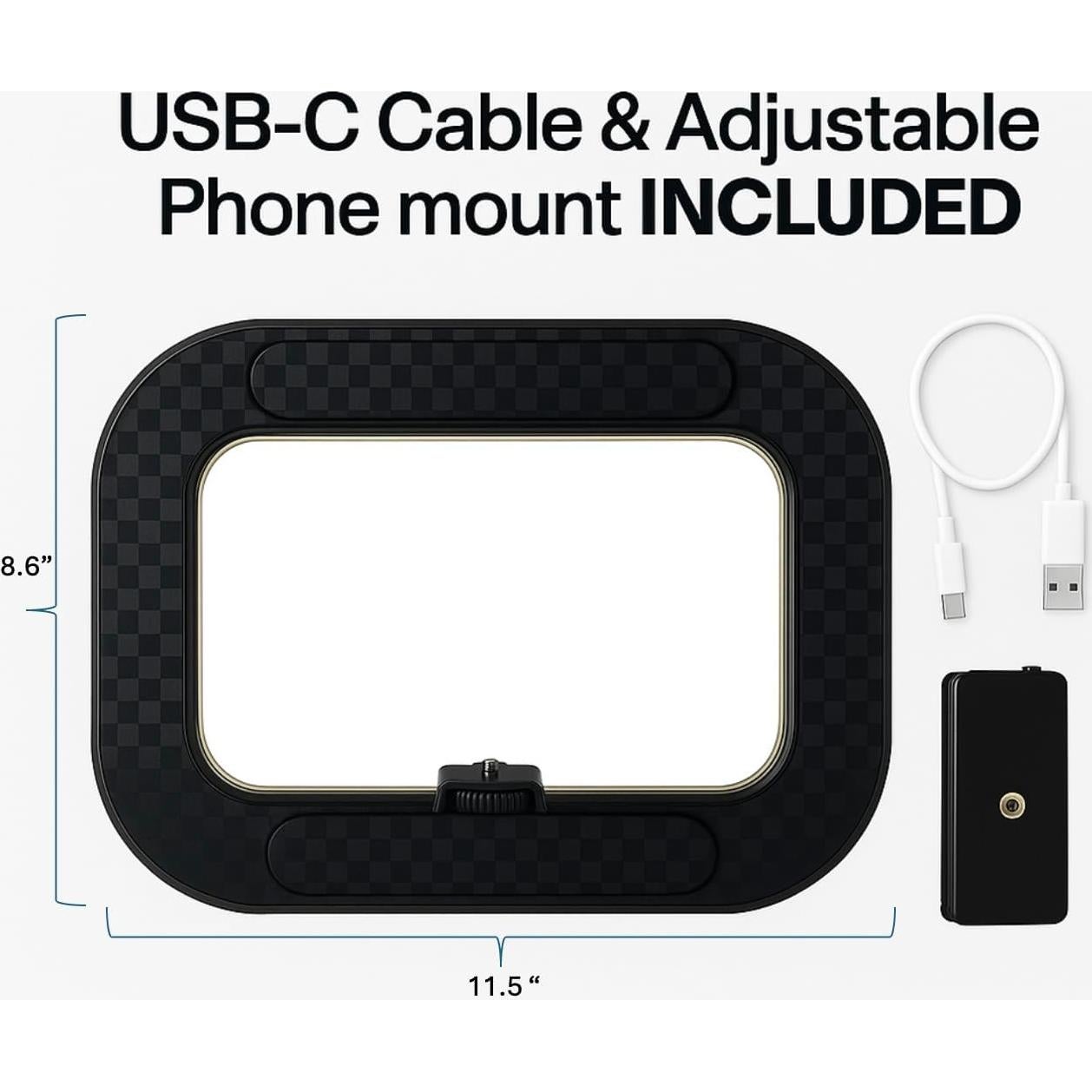 Anillo de Luz LED Inalámbrico ZanaTech Z5 con Batería 8000mAh