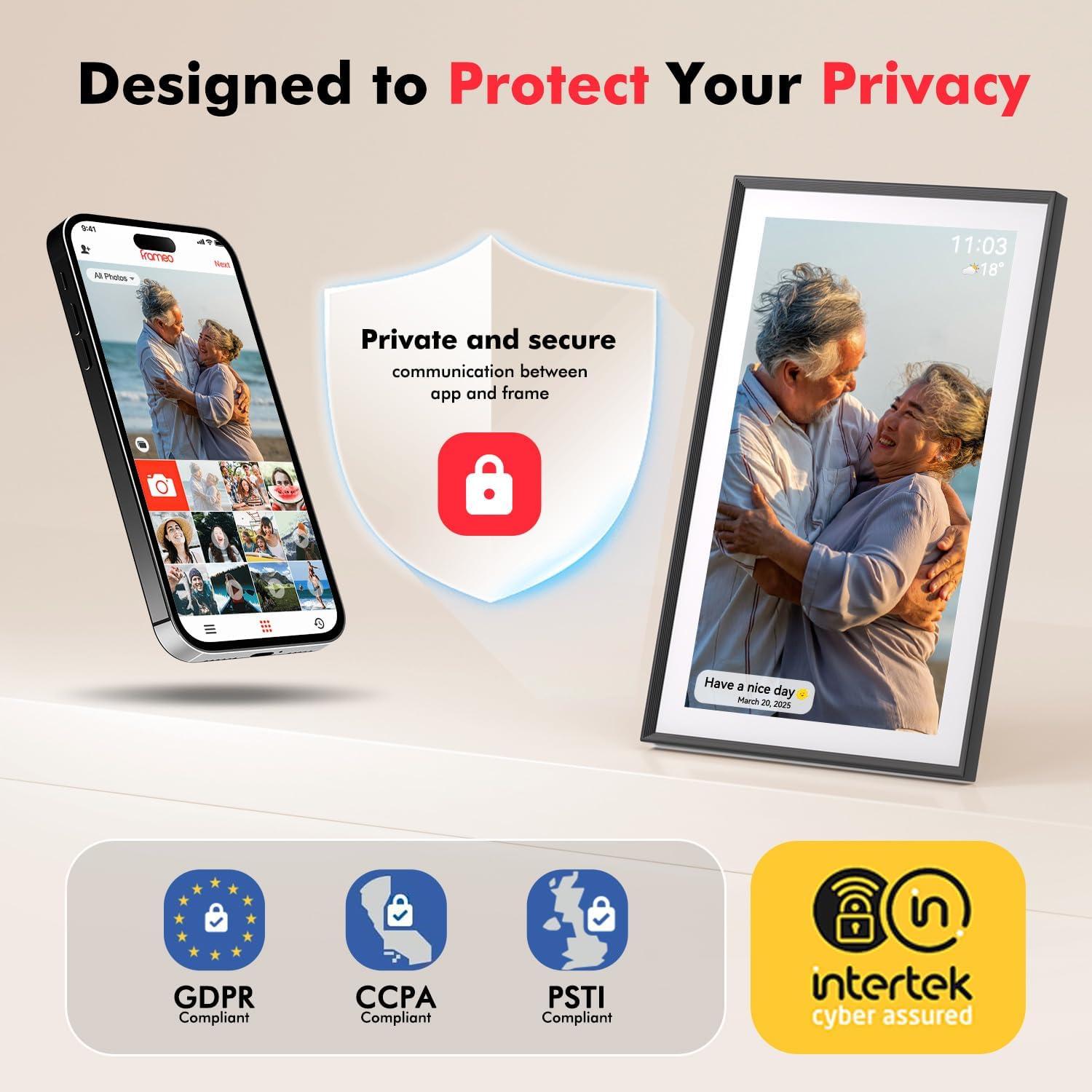 Marco de Fotos Digital Pastigio 15.6" WiFi 32GB HD IPS