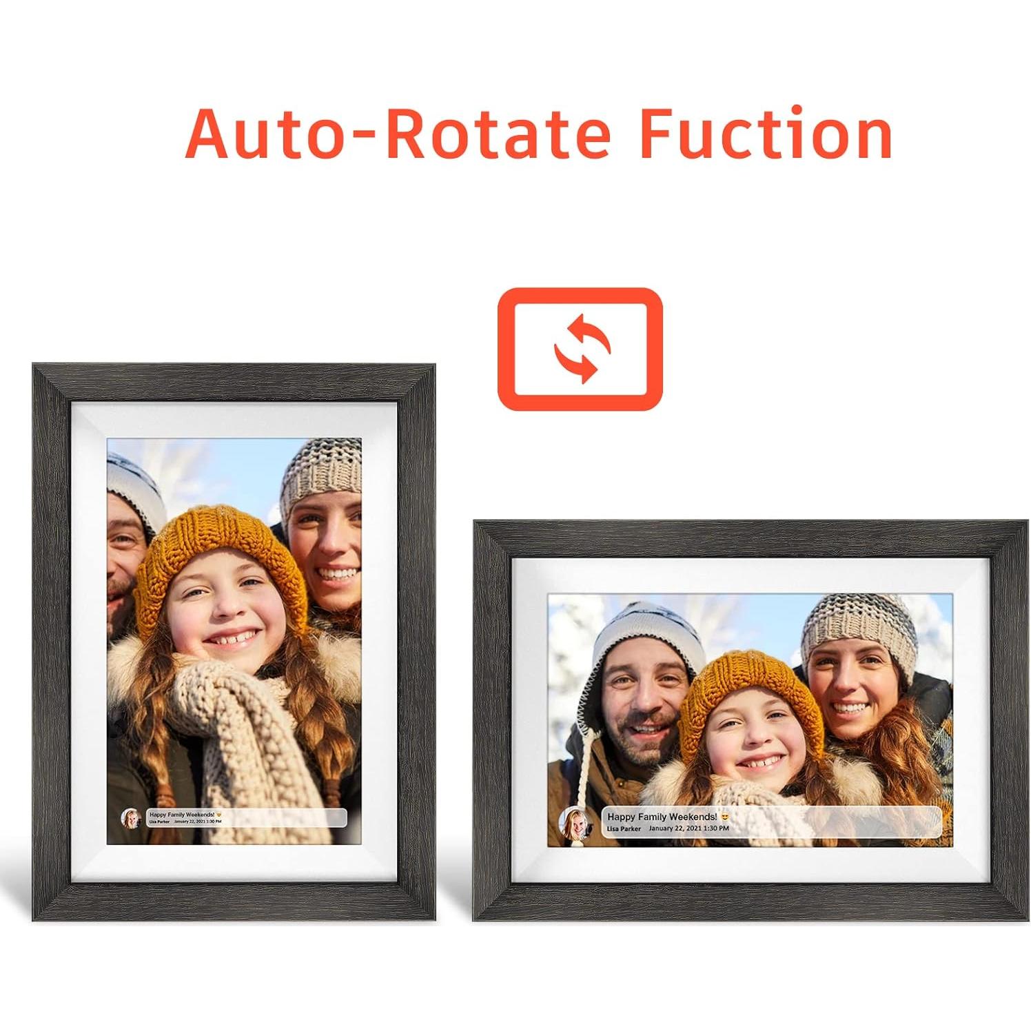 Marco Digital de Fotos WiFi 10.1" Madera HD 1280x800 Frameo