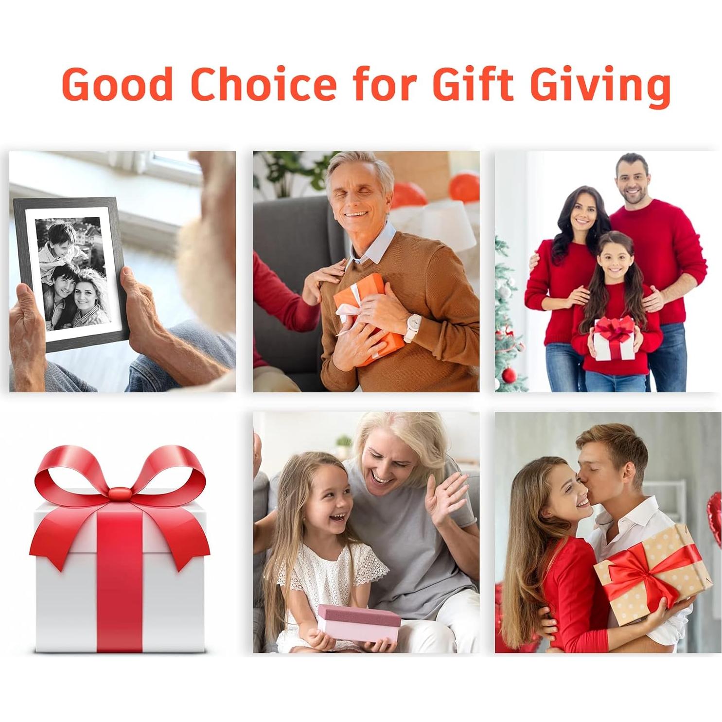 Marco Digital de Fotos WiFi 10.1" Madera HD 1280x800 Frameo