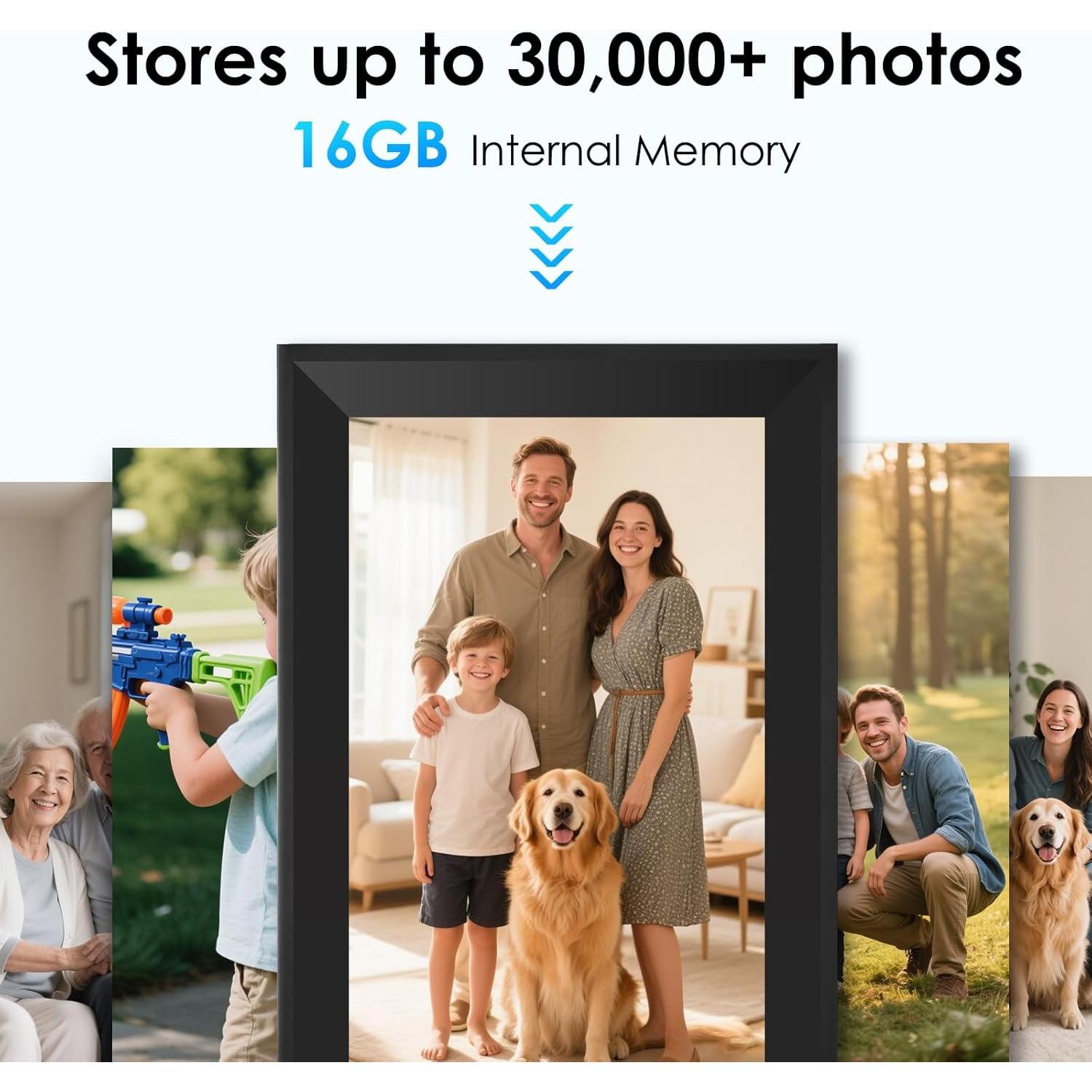 Marco de Fotos Digital Uhale 10.1" HD WiFi 16GB Negro