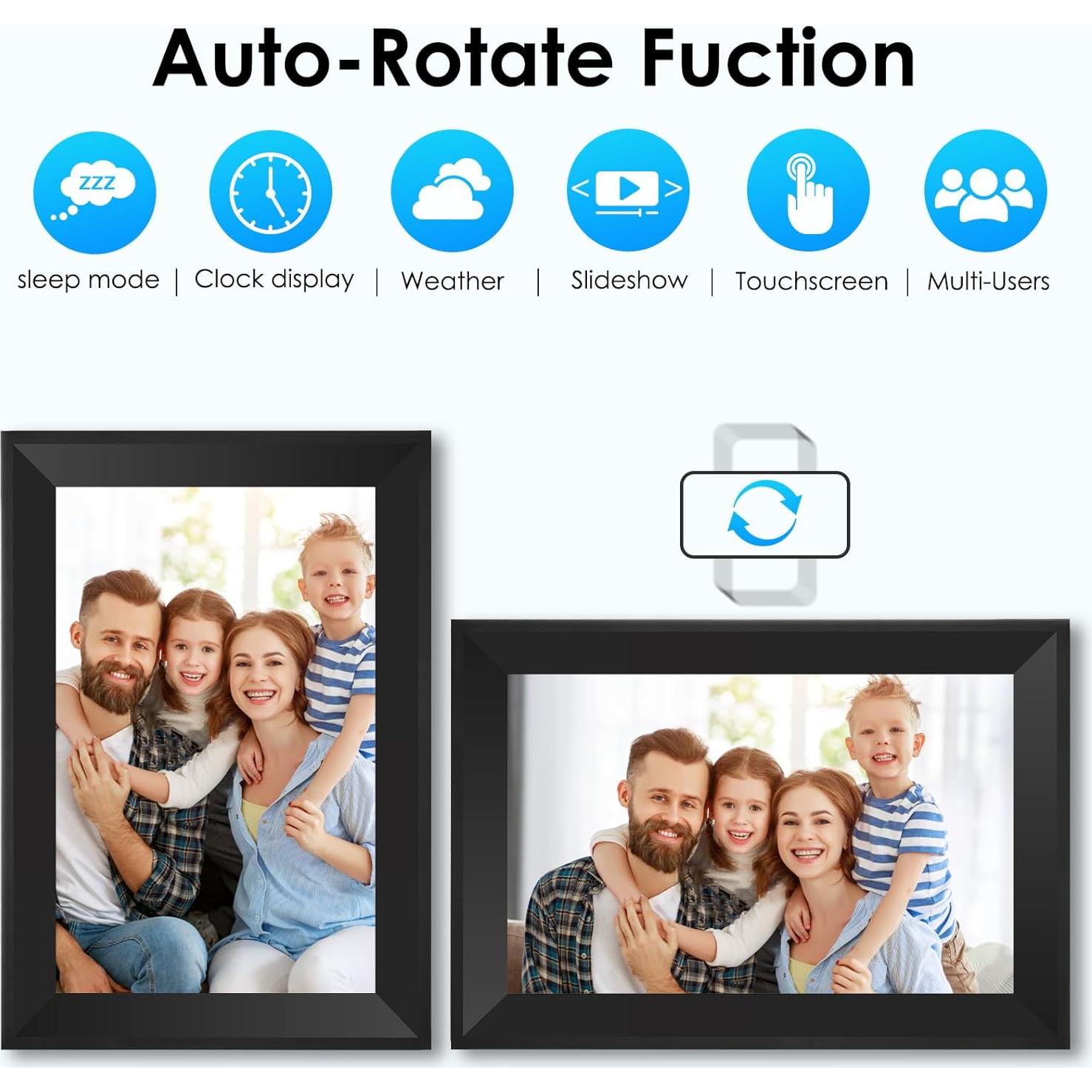 Marco de Fotos Digital Uhale 10.1" HD WiFi 16GB Negro