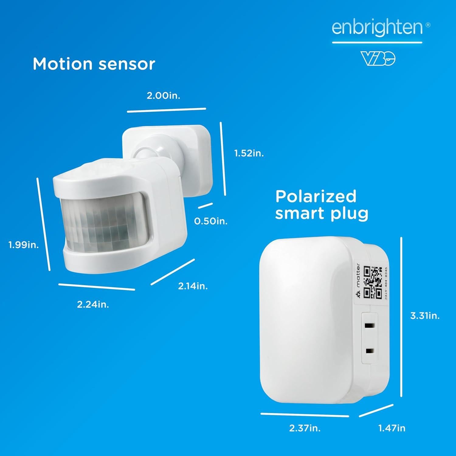 Enchufe Inteligente Enbrighten VIBE con Sensor de Movimiento