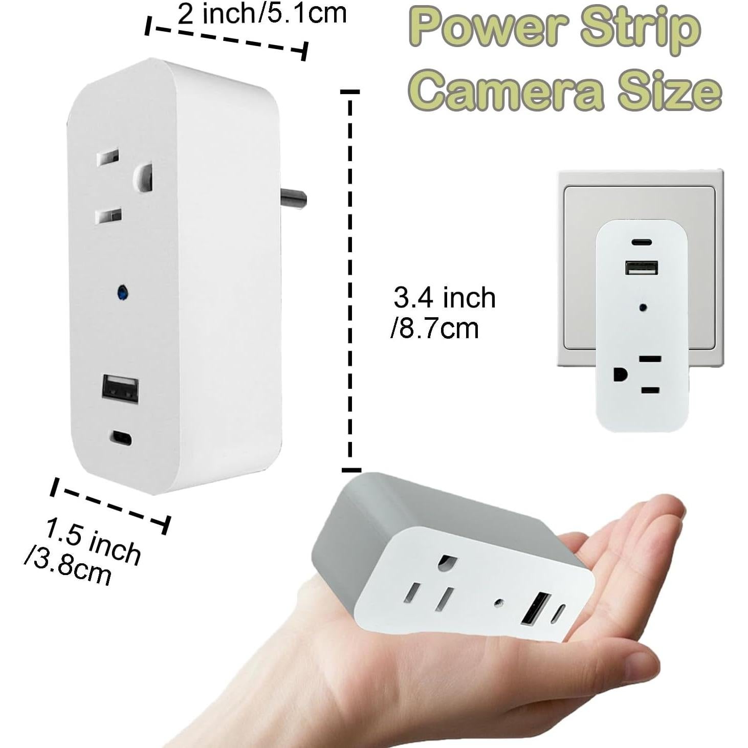 Cámara Enchufe Inalámbrica 1080P InCliick con SD 32GB