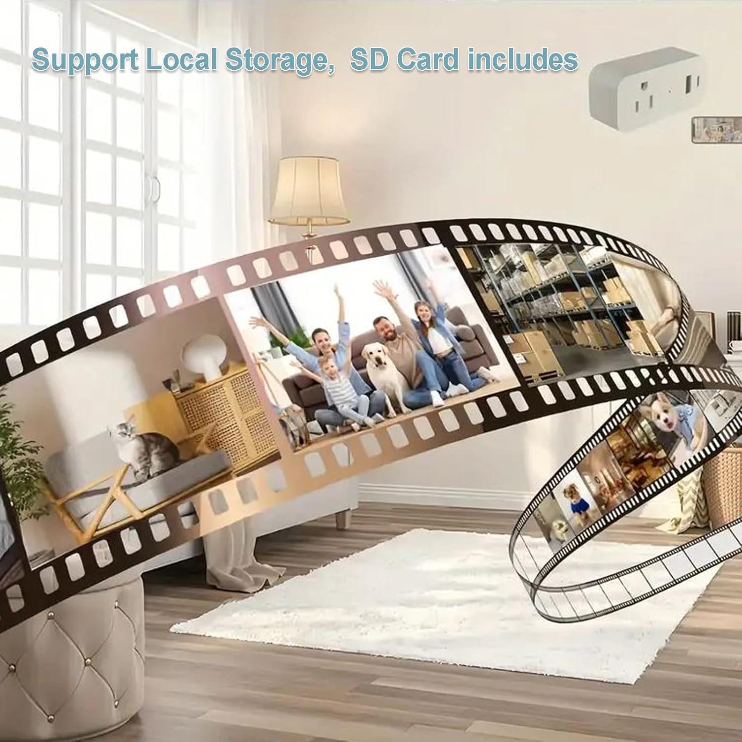 Cámara Enchufe Inalámbrica 1080P InCliick con SD 32GB