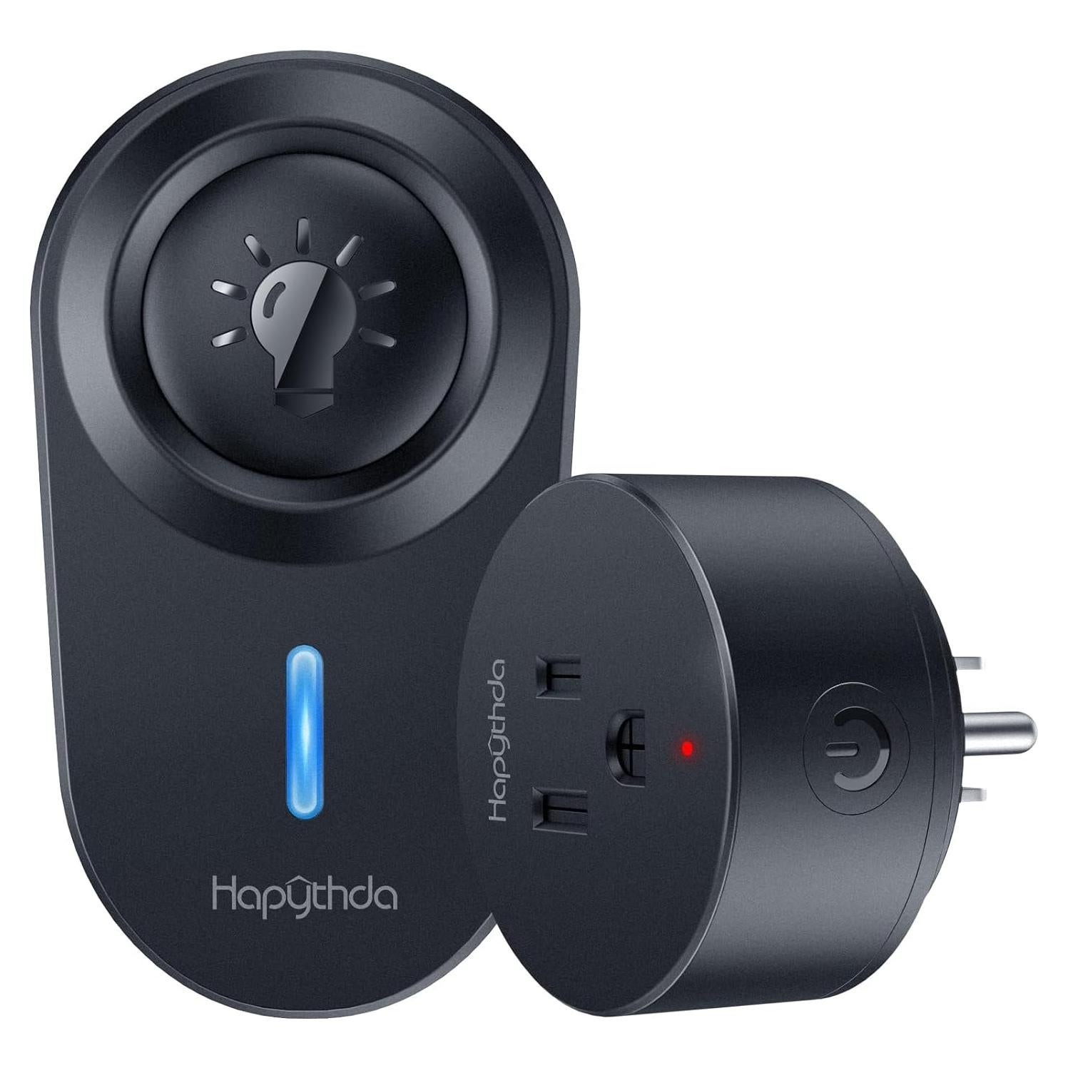 Enchufe Remoto Inalámbrico HAPYTHDA 15A 1500W Negro