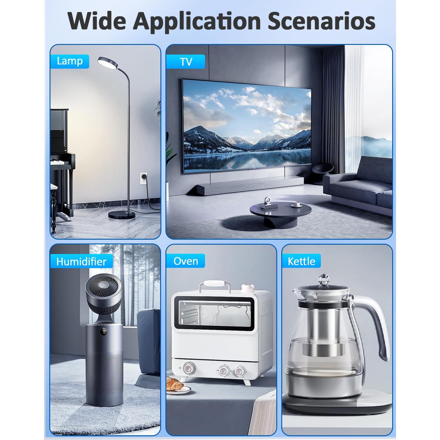 Enchufe Remoto Inalámbrico HAPYTHDA 15A 1500W Negro