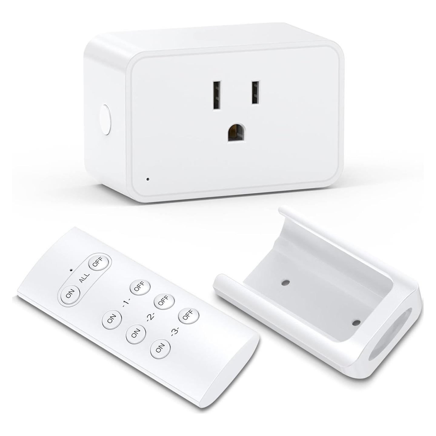 Enchufe Control Remoto G-Homa 30.48m 1875W 15A Programable