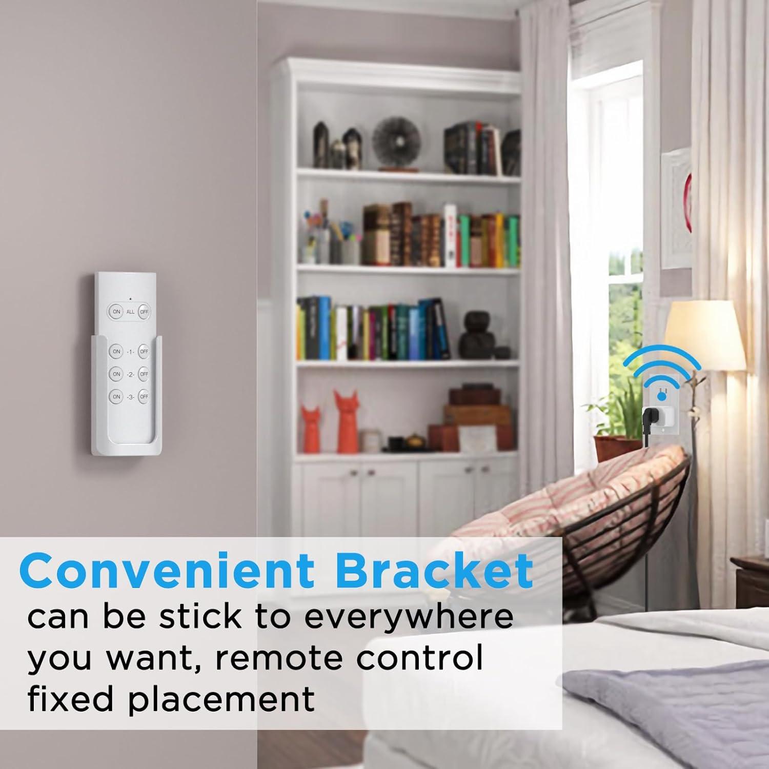 Enchufe Control Remoto G-Homa 30.48m 1875W 15A Programable