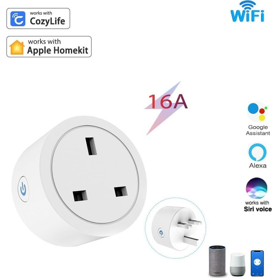 Enchufe Inteligente Homekit ngnsky 16A Control por Voz Siri