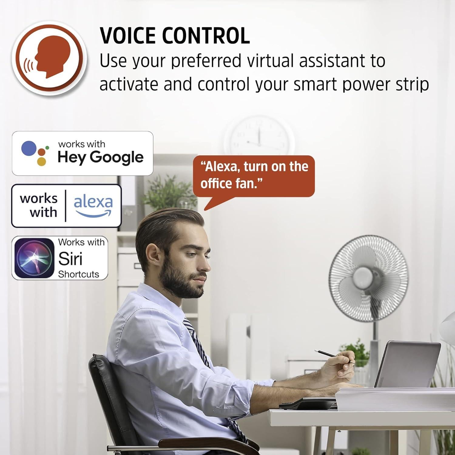 Tira de Energía Inteligente Wi-Fi Energizer 3 Salidas 600 Julios