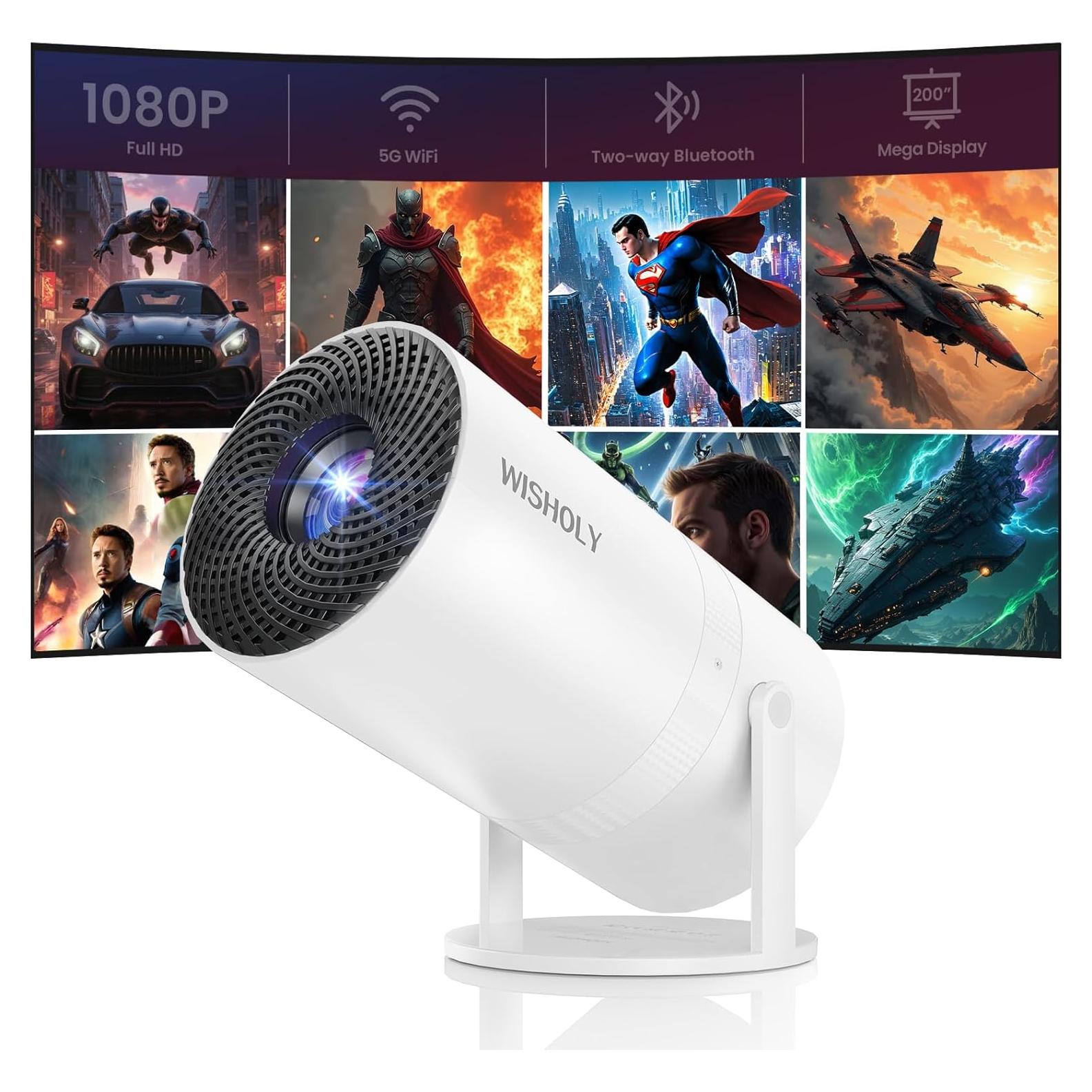 Mini Proyector WISHOLY X3 1080P WiFi Bluetooth Portátil