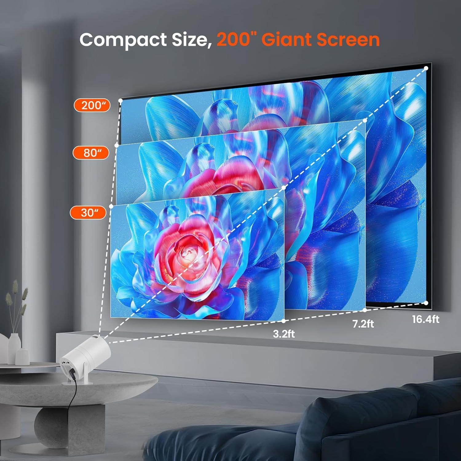 Mini Proyector WISHOLY X3 1080P WiFi Bluetooth Portátil