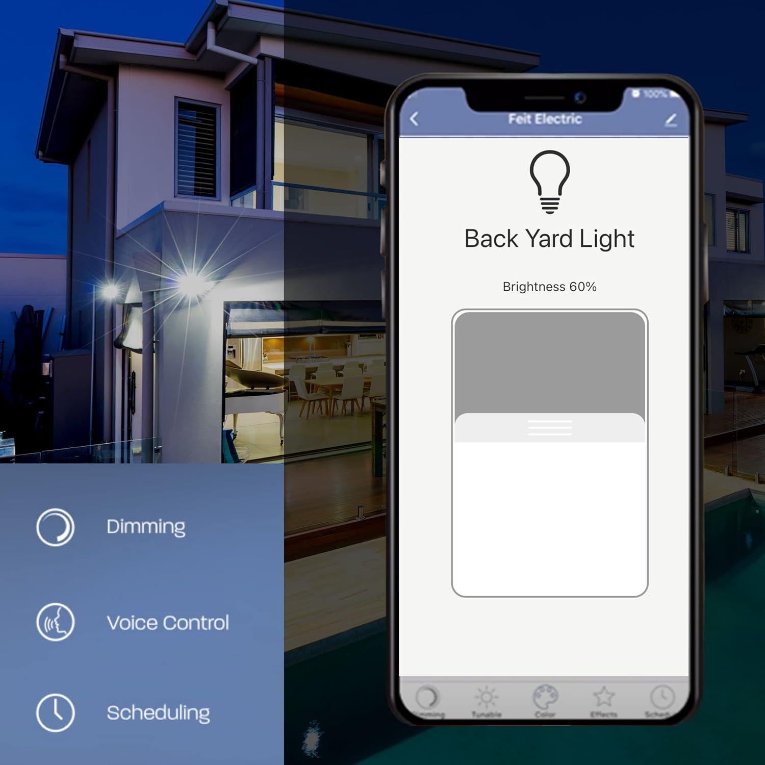 Bombillas LED Inteligentes Feit Electric 5000K Luz Diurna - Paquete de 3