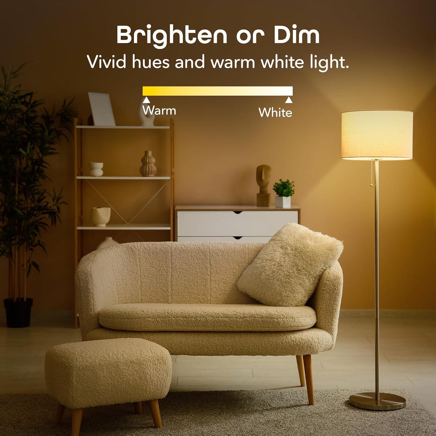 Bombilla LED Inteligente Geeni A19 Regulable 800 Lúmenes 3 Pack