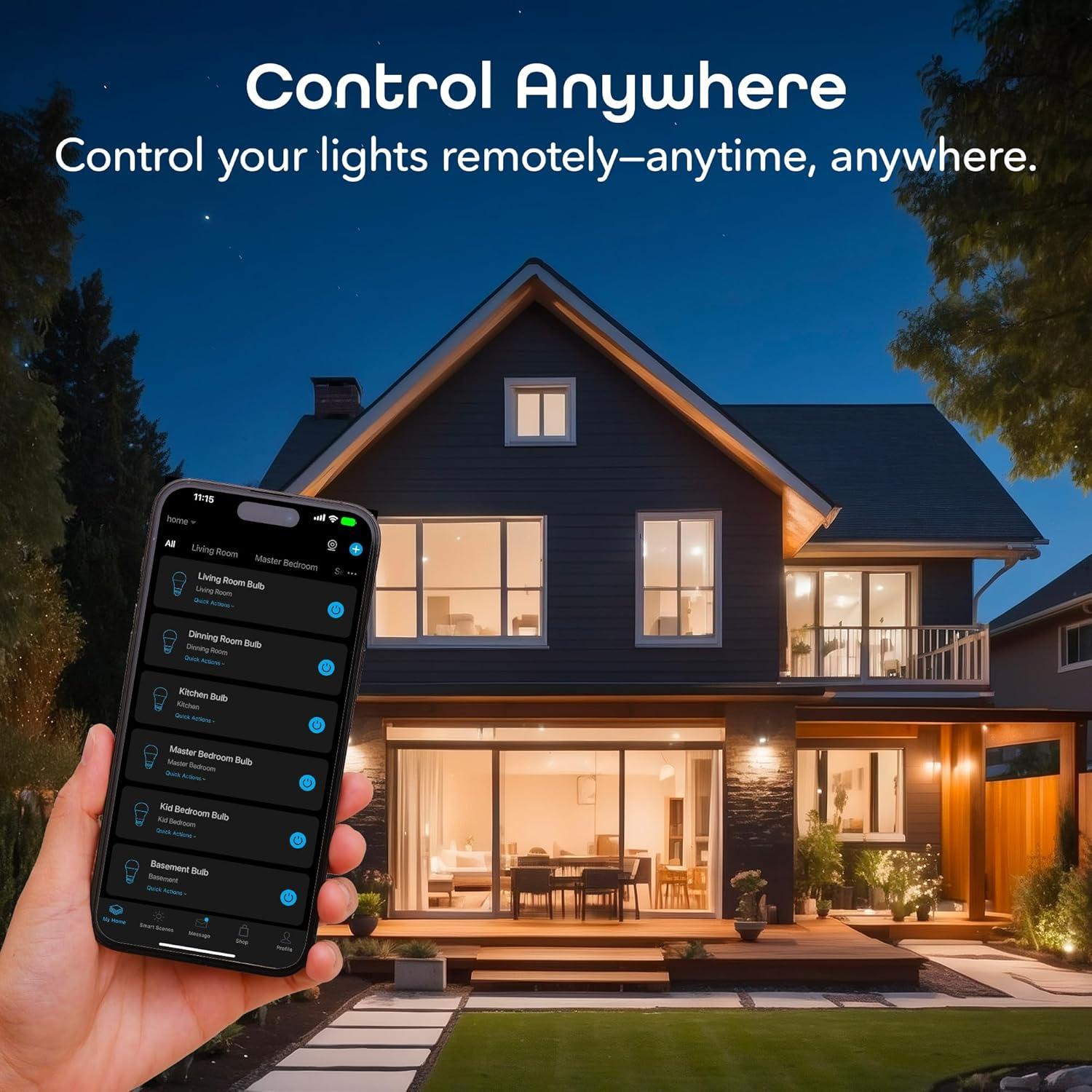 Bombilla LED Inteligente Geeni A19 Regulable 800 Lúmenes 3 Pack