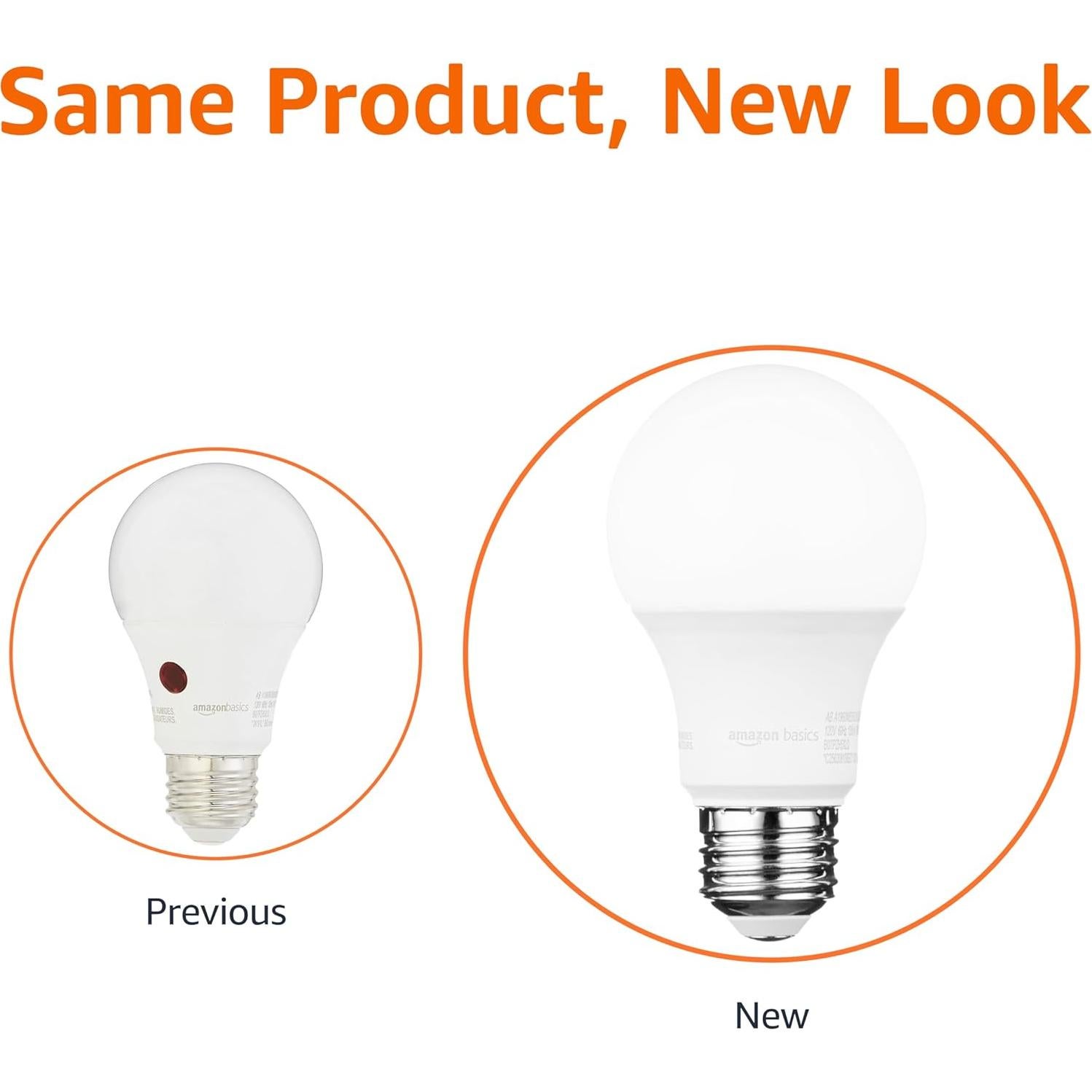 Bombilla LED exterior Amazon Basics 9W con sensor 5000K E26 2 unidades