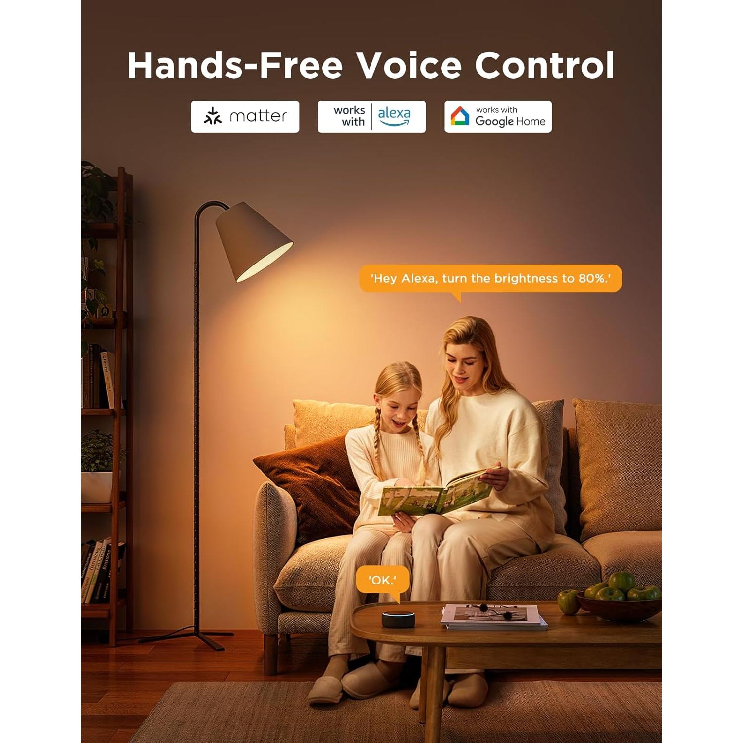 Bombillas Inteligentes Govee BR30 RGBWW, 850 Lúmenes, Paquete de 4