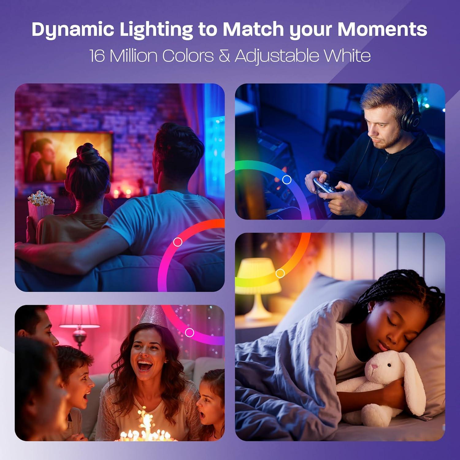 Bombilla LED Inteligente Velds 9W RGB y Blanco Ajustable