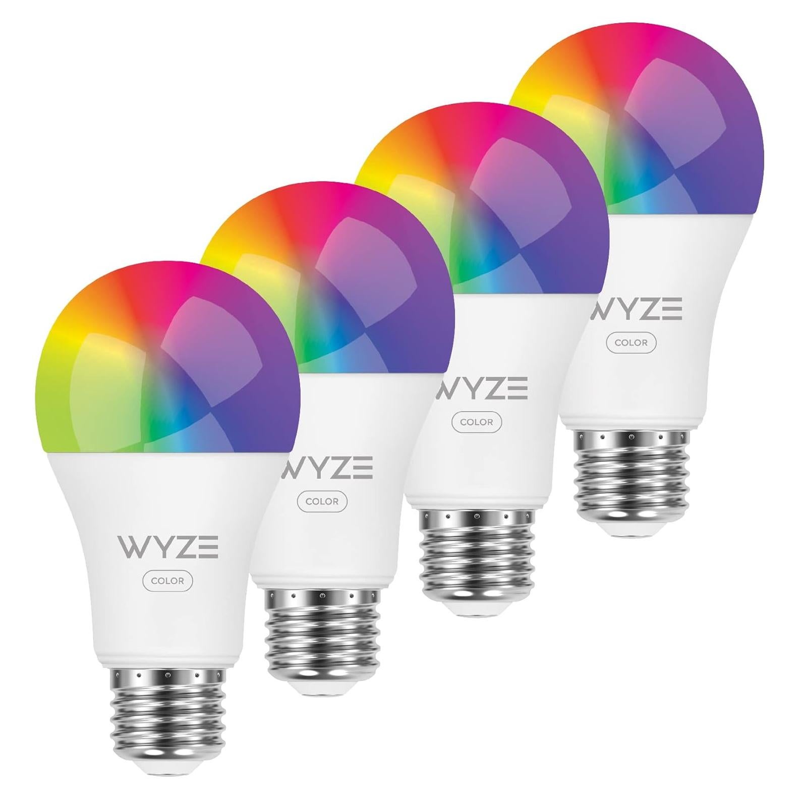 Bombilla Inteligente Wyze A19 LED RGB 1100 Lúmenes - Paquete de 4