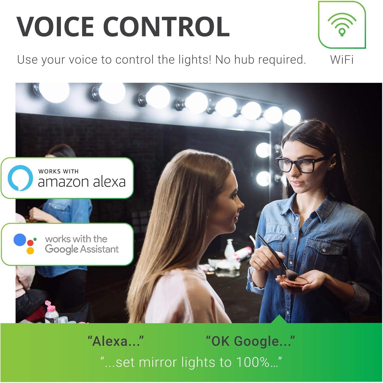 Bombillas Inteligentes G25 LED Sunco, 5W, RGB, Dimmables, 2 Pzas